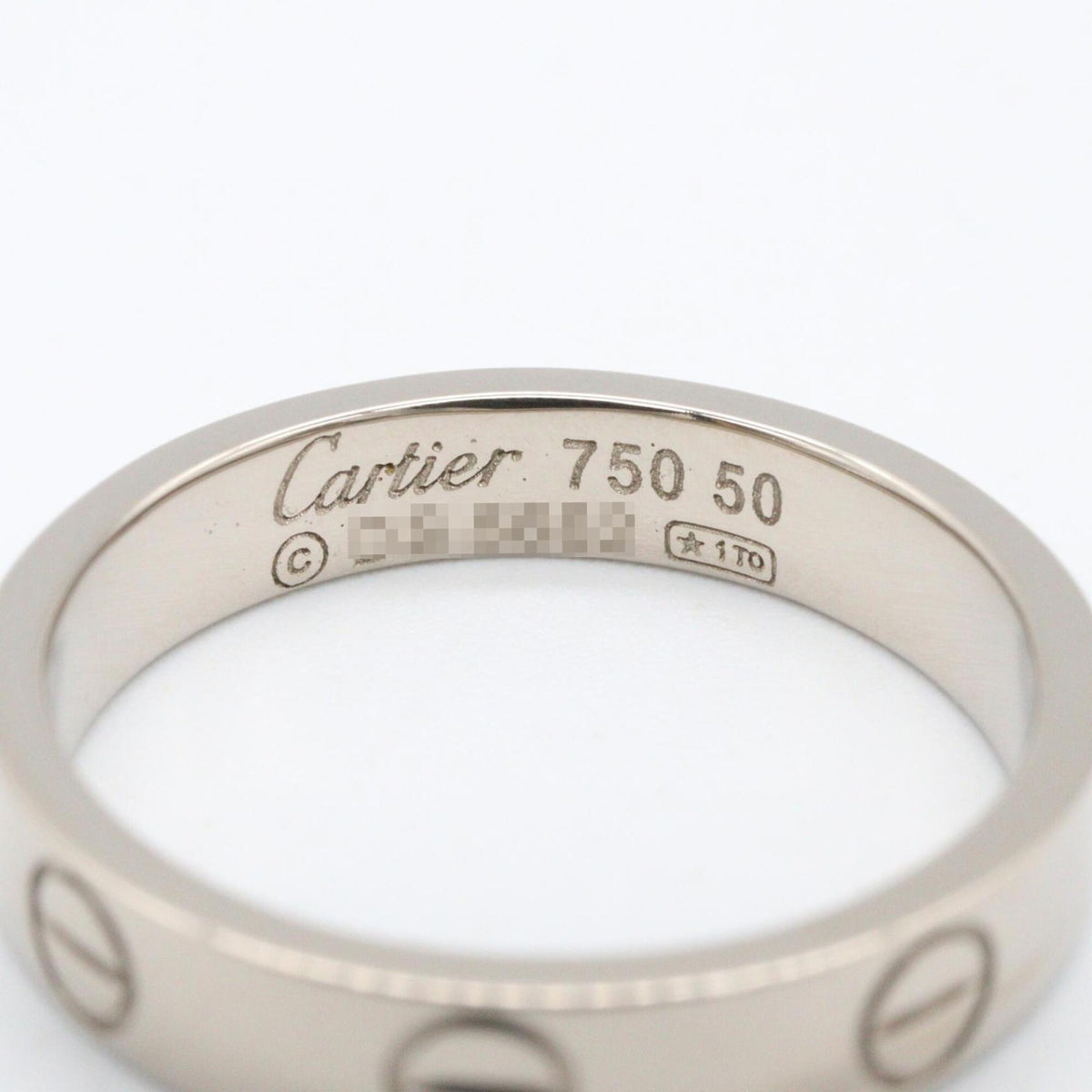 Cartier Silver White Gold (18K) Band Ring (Pre-Owned)