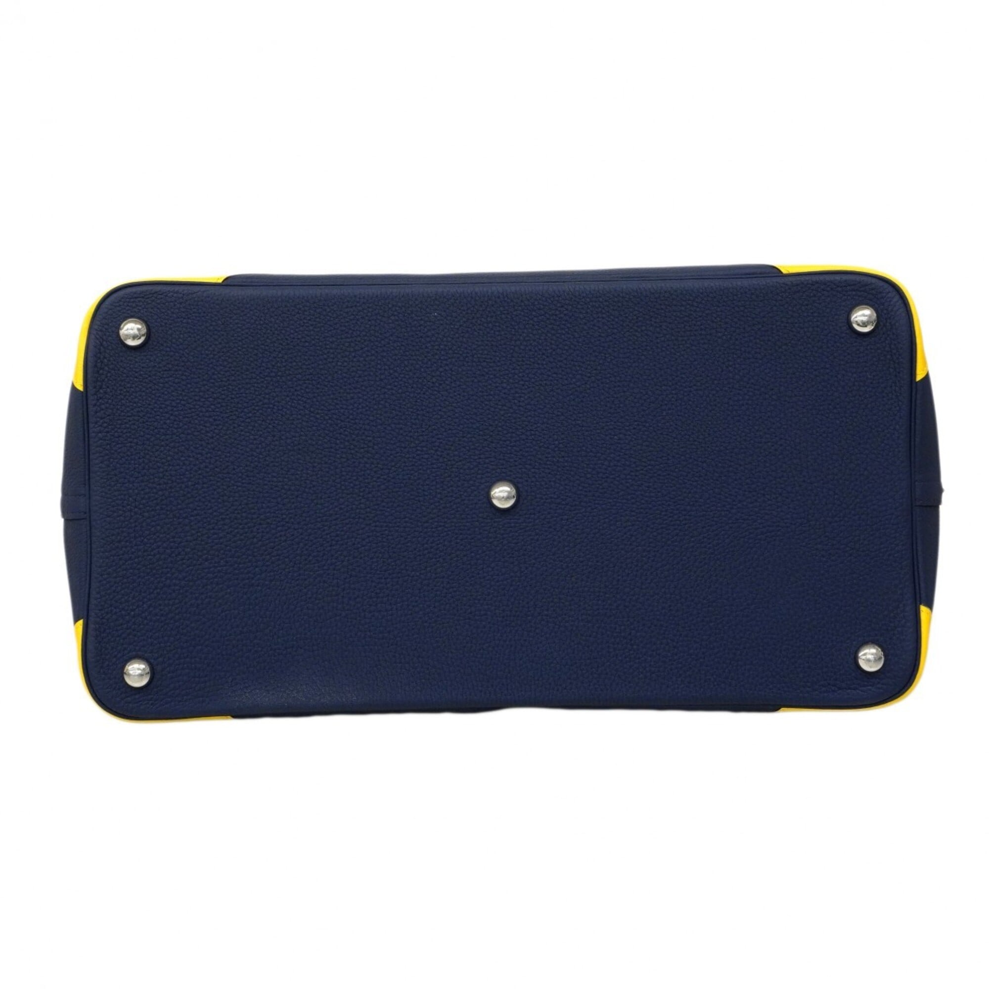Hermes Bleu Saphir Togo Leather Handbag (Pre-Owned)