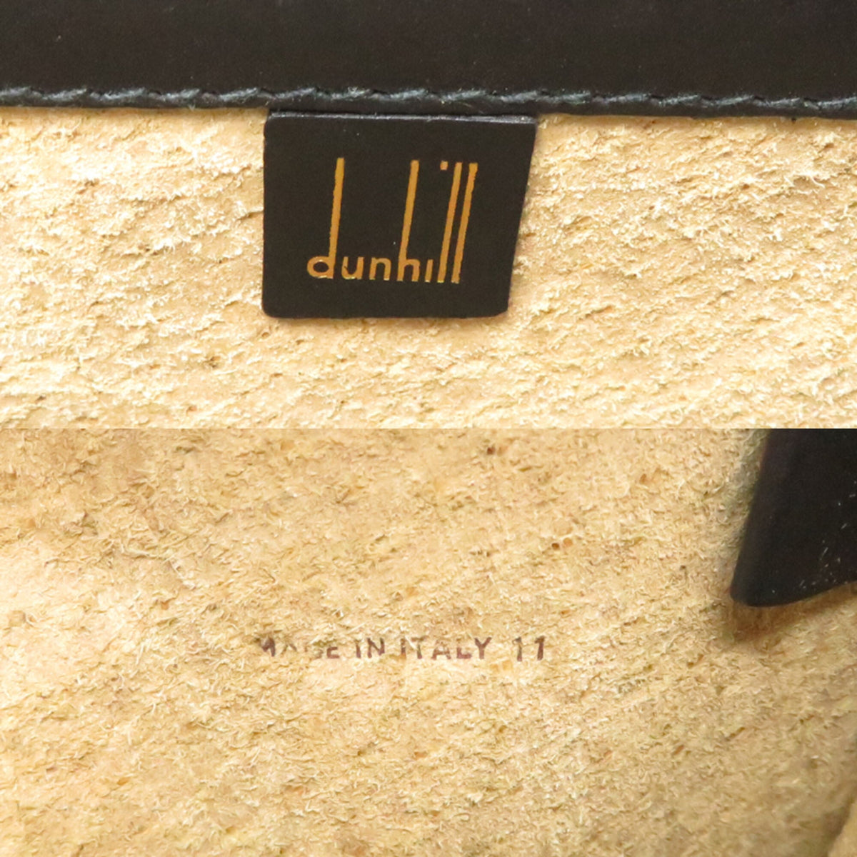 Dunhill Black Leather Clutch Bag (Pre-Owned)