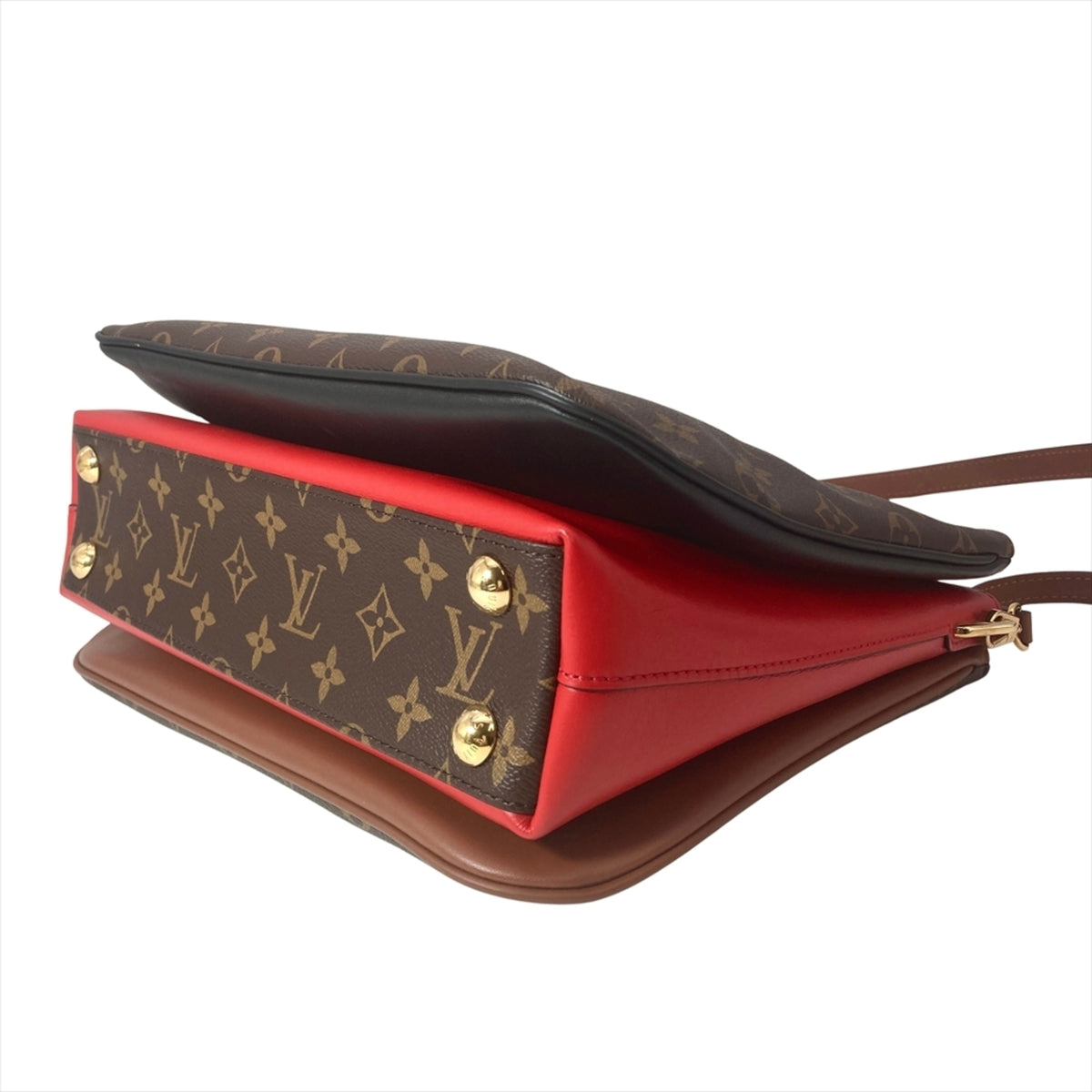 Louis Vuitton Brown Monogram Canvas Handbag Shoulder Bag (Pre-Owned)