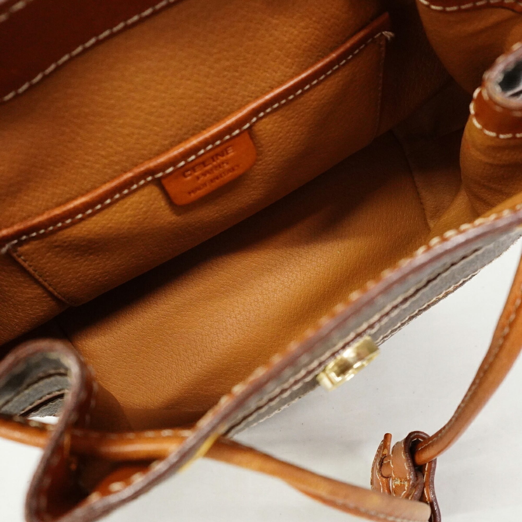 Celine Brown Pvc Backpack (Pre-Owned)