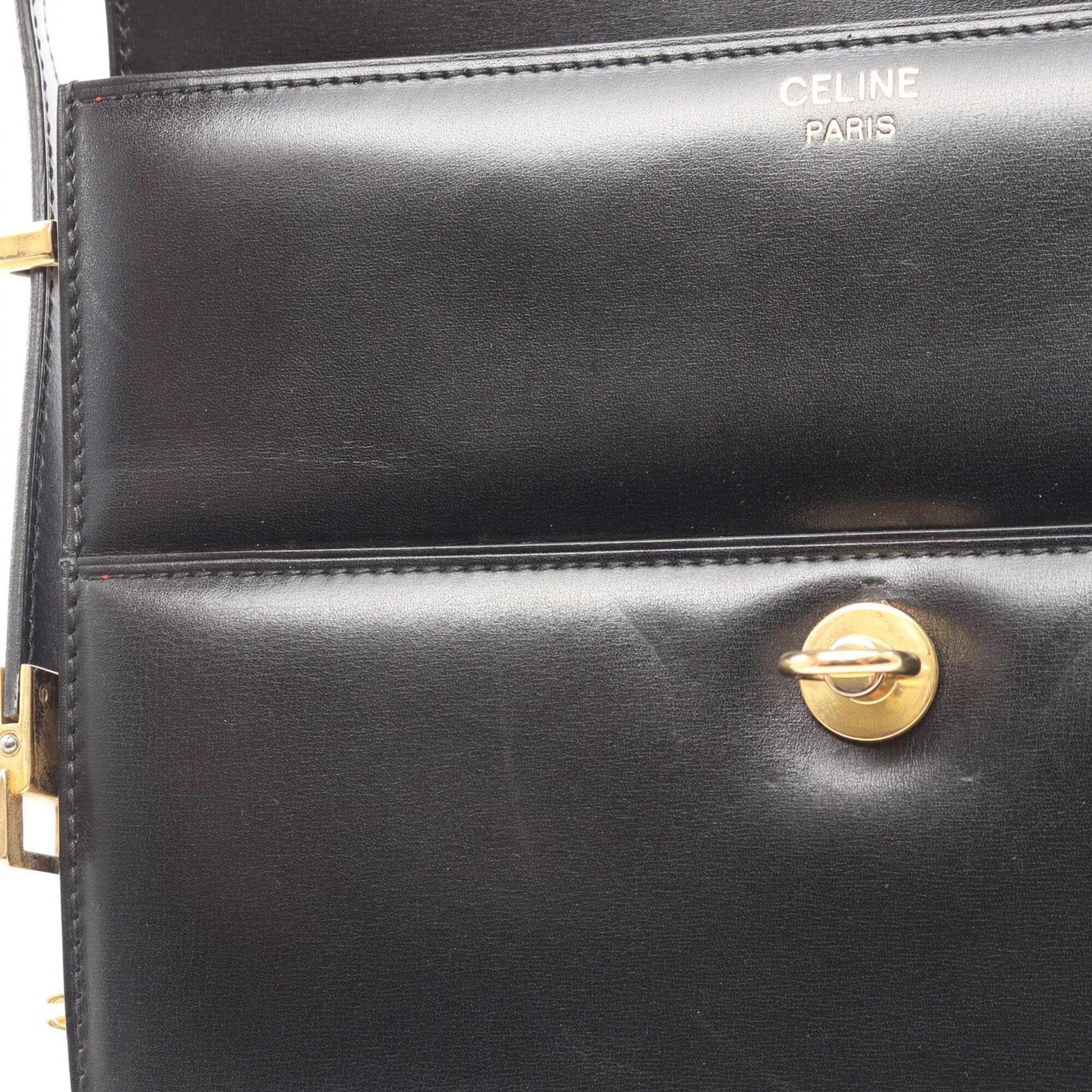 Celine Black Leather Shoulder Bag (Pre-Owned)