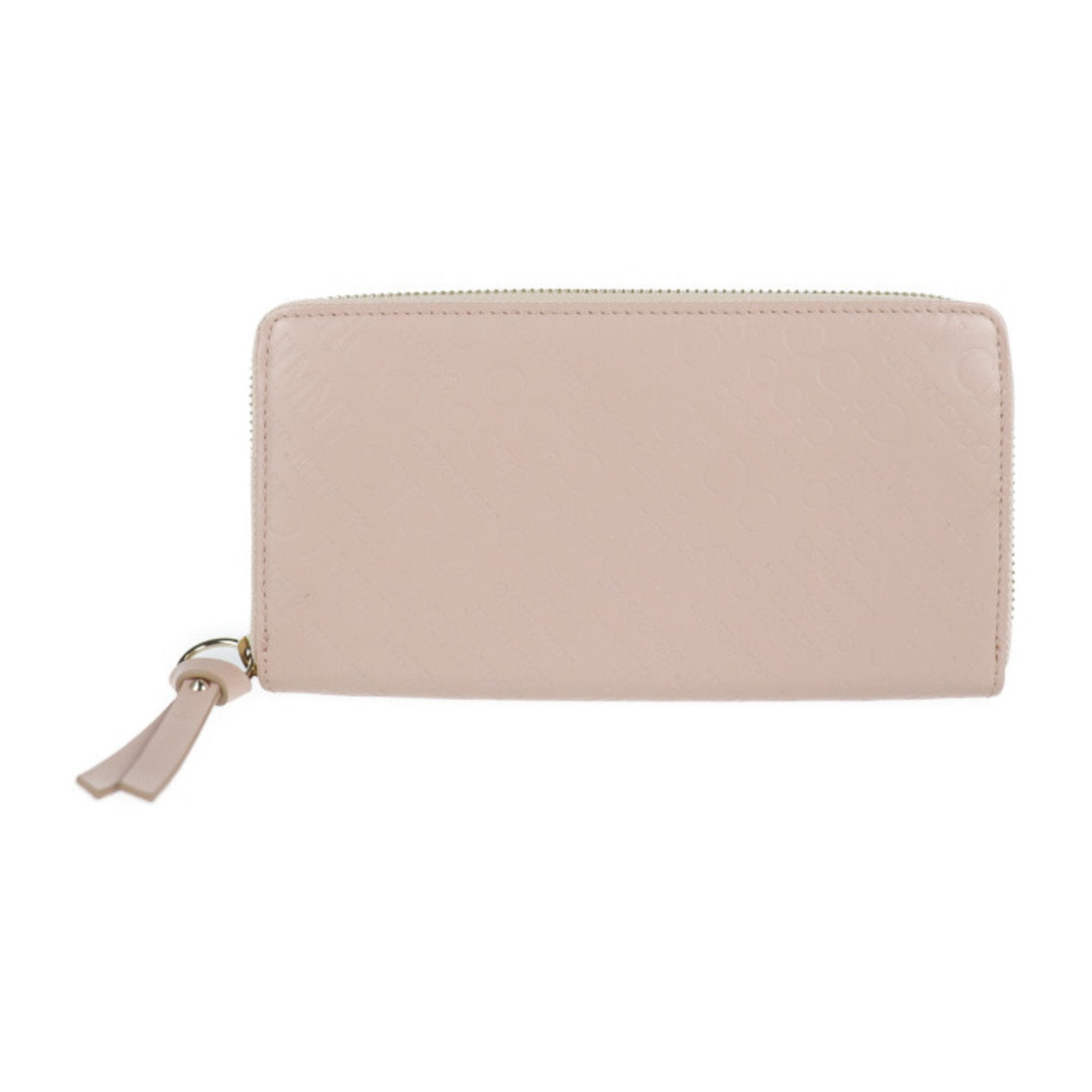 Jimmy Choo Pink Embossed Long Wallet (Bi-Fold) (Pre-Owned)