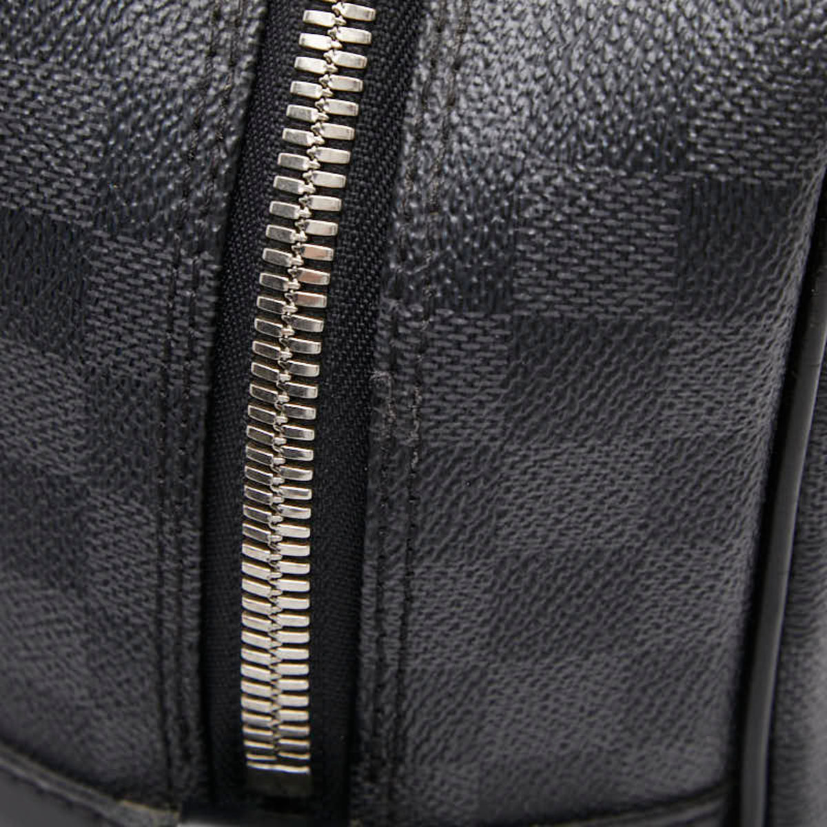 Louis Vuitton Black Gray Pvc Leather Briefcase (Pre-Owned)