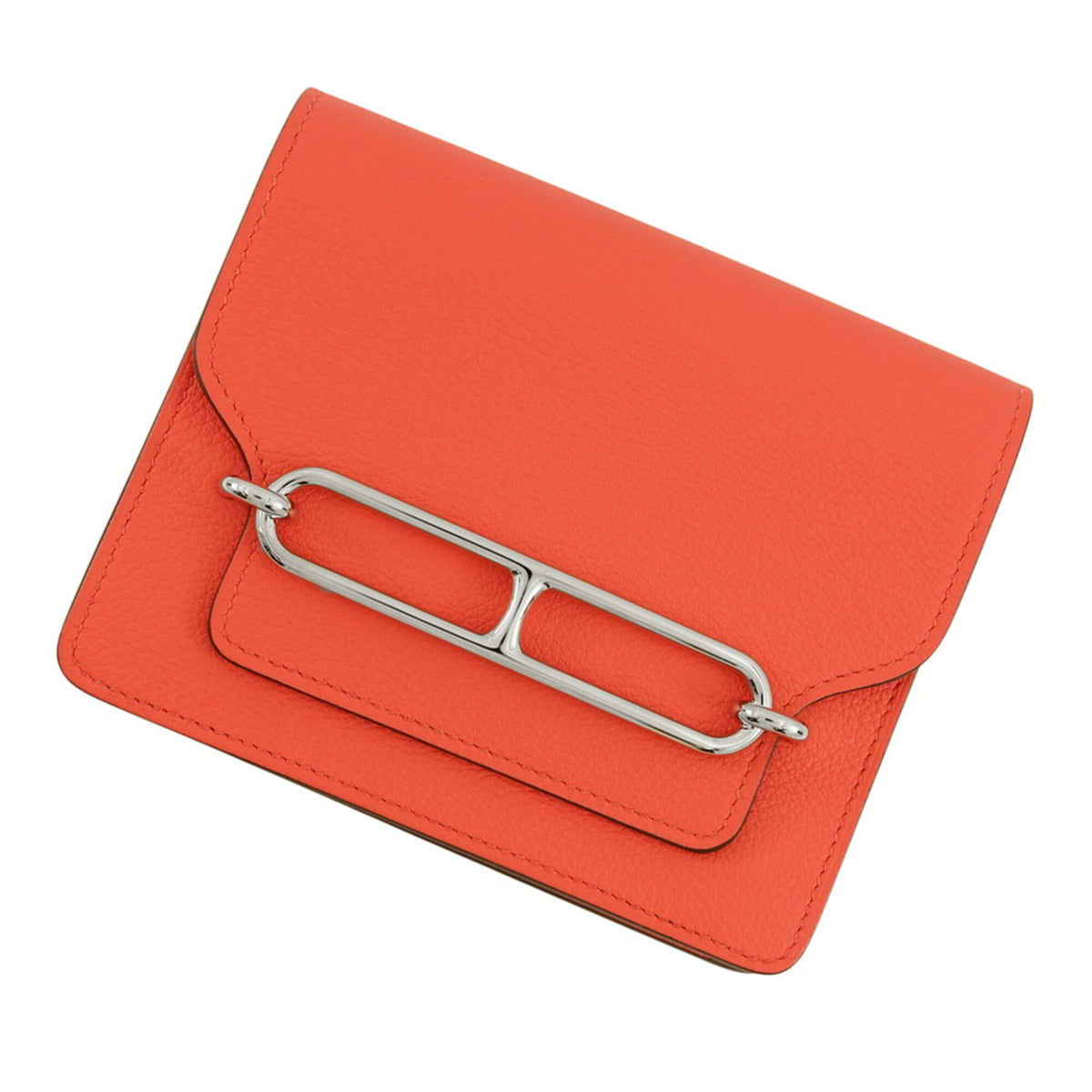 Hermes Orange Sienne Evercalf Leather Wallet (Bi-Fold) (Pre-Owned)