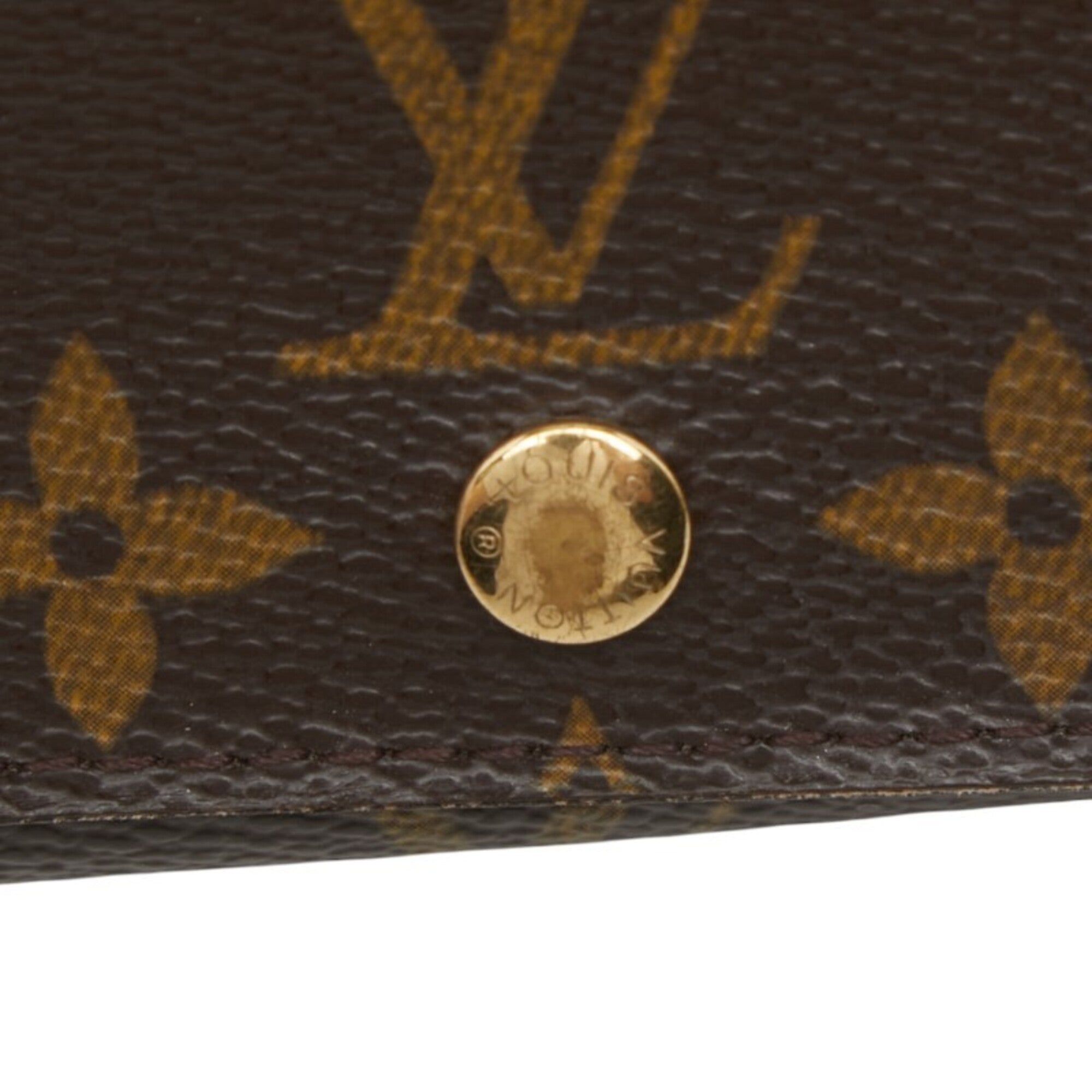 Louis Vuitton Brown Pvc Leather Long Wallet (Bi-Fold) (Pre-Owned)