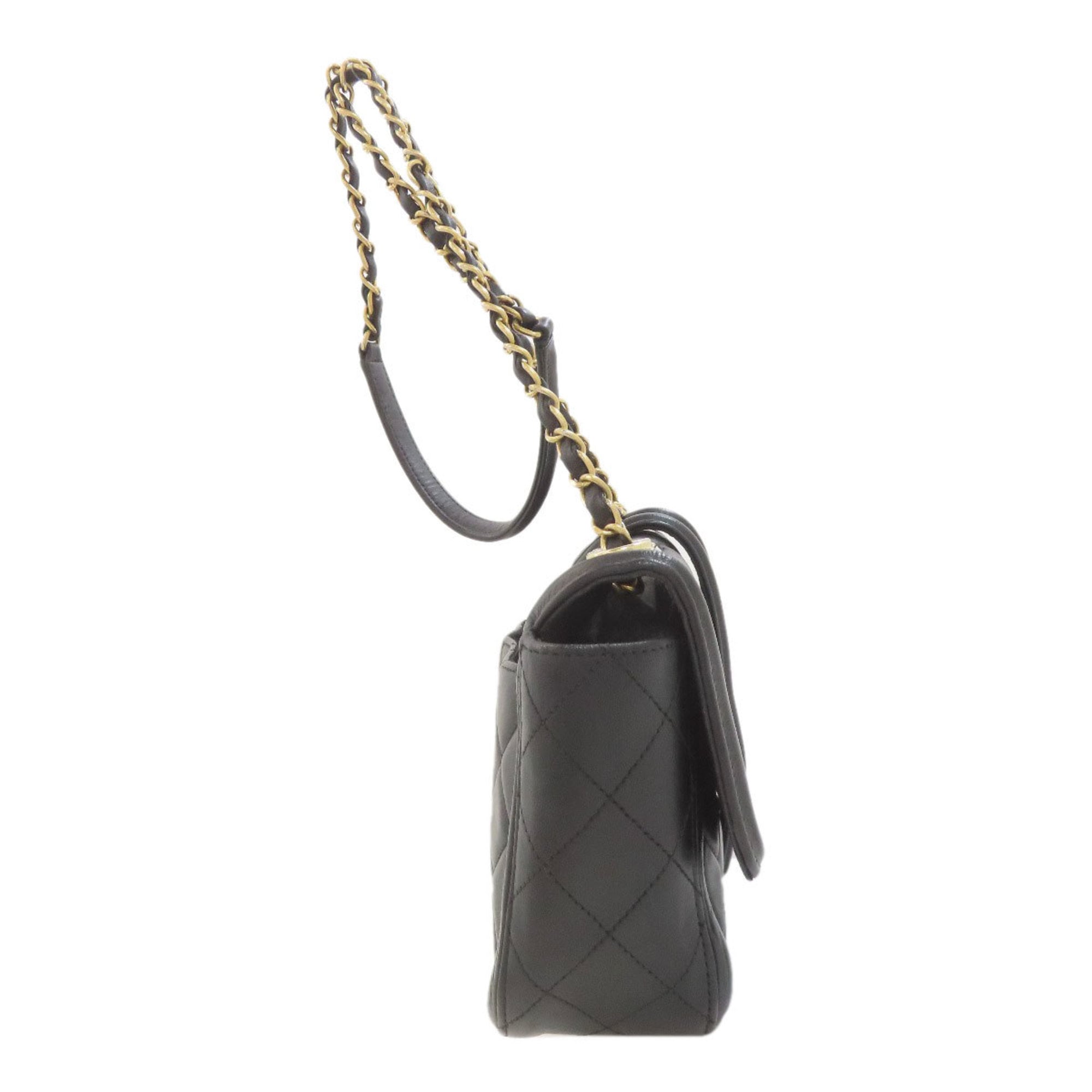Chanel Black Leather Shoulder Bag (Pre-Owned)
