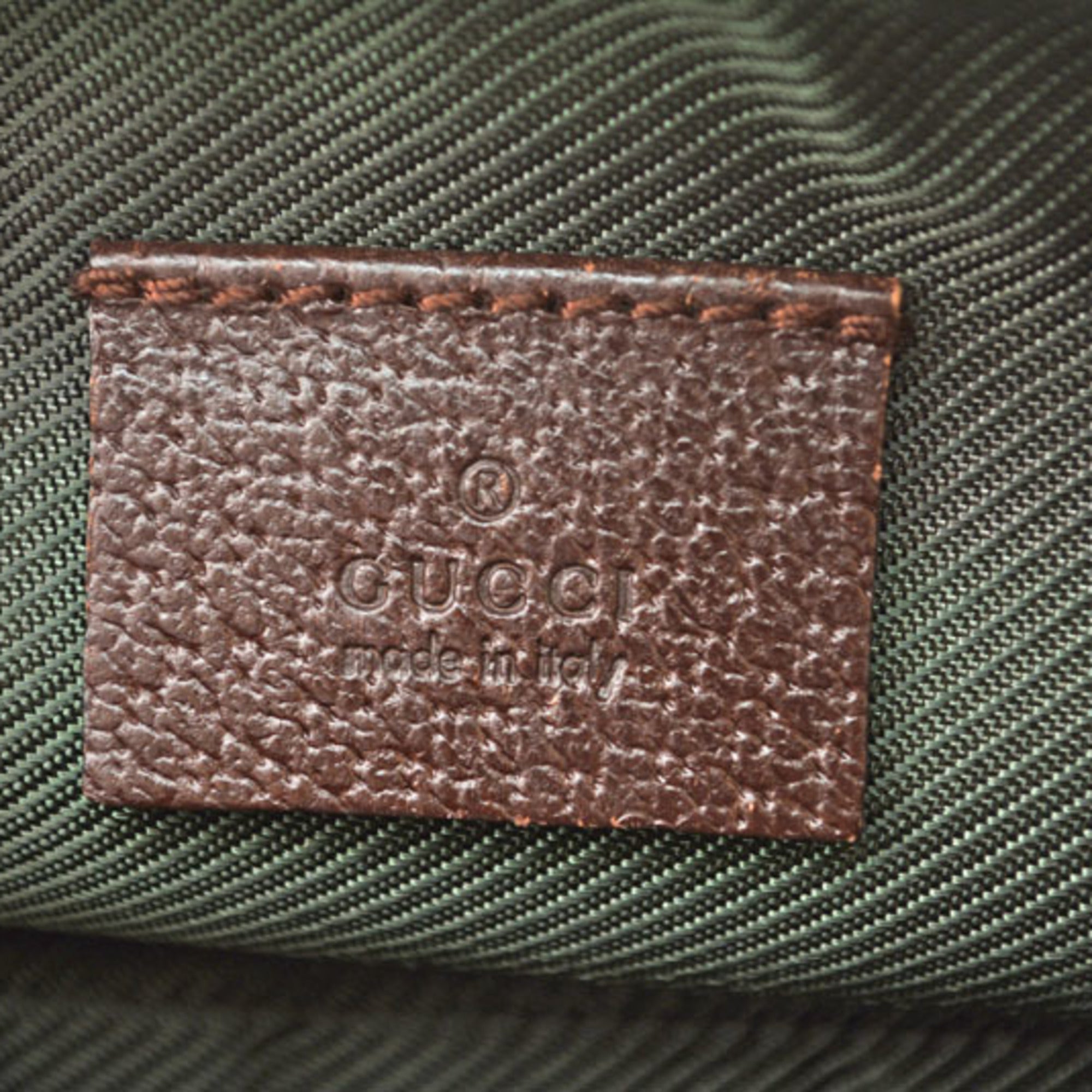 Gucci Gg Canvas Beige Brown Gg Canvas Pouch (Pre-Owned)