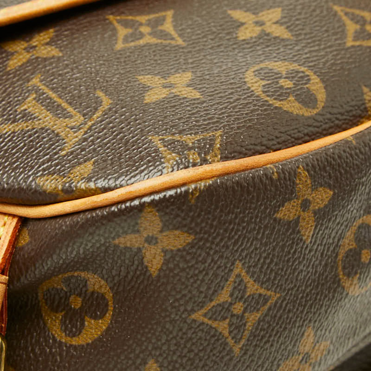 Louis Vuitton Brown Pvc Leather Shoulder Bag (Pre-Owned)