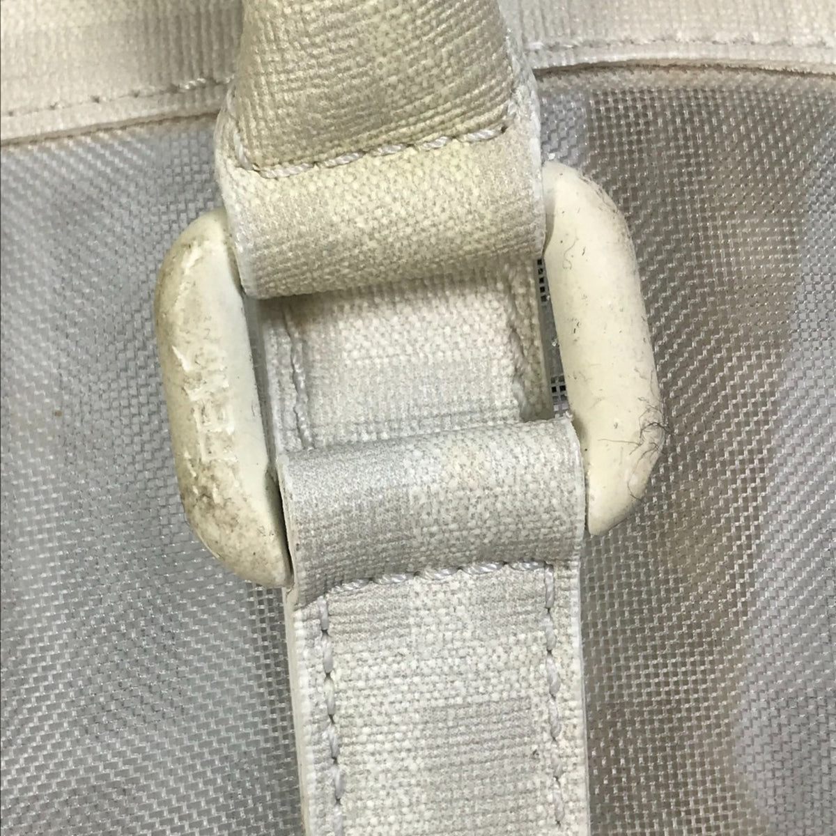 Fendi White Leather Boston Bag (Pre-Owned)