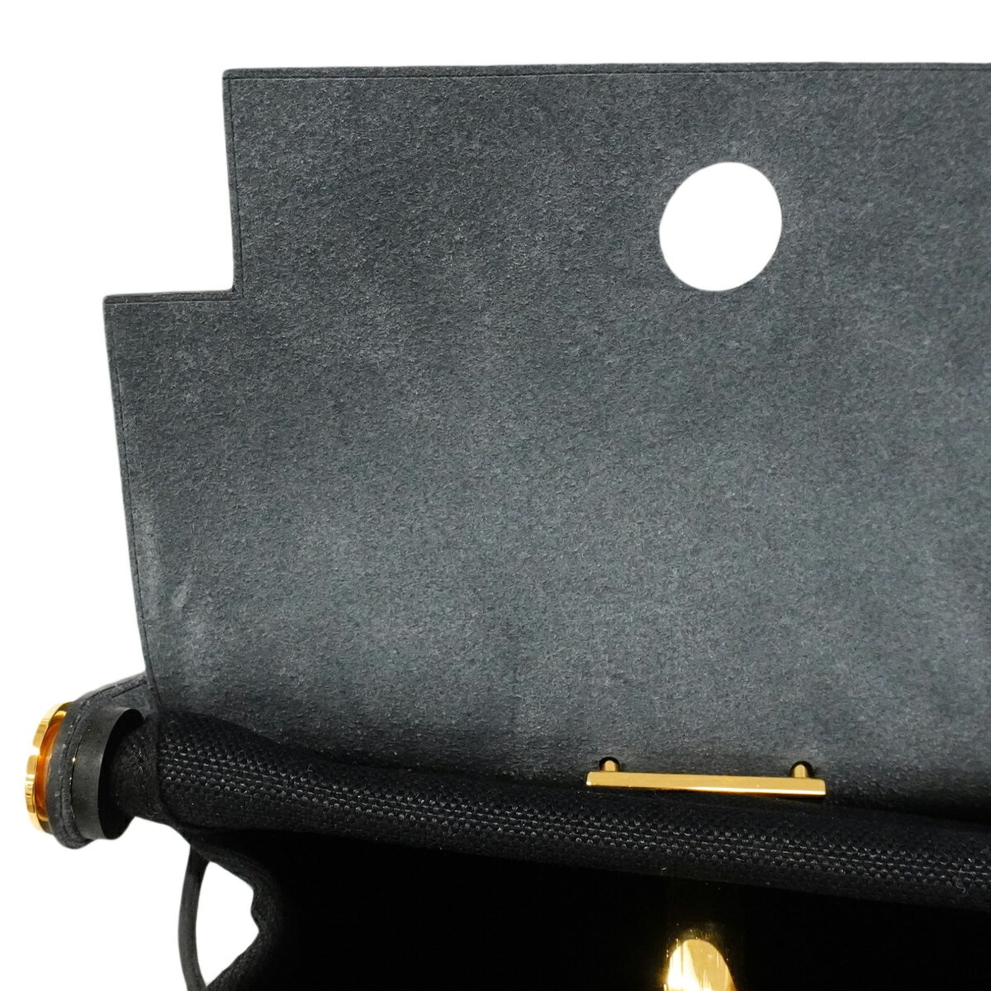 Hermes Black Toile Officier Shoulder Bag (Pre-Owned)