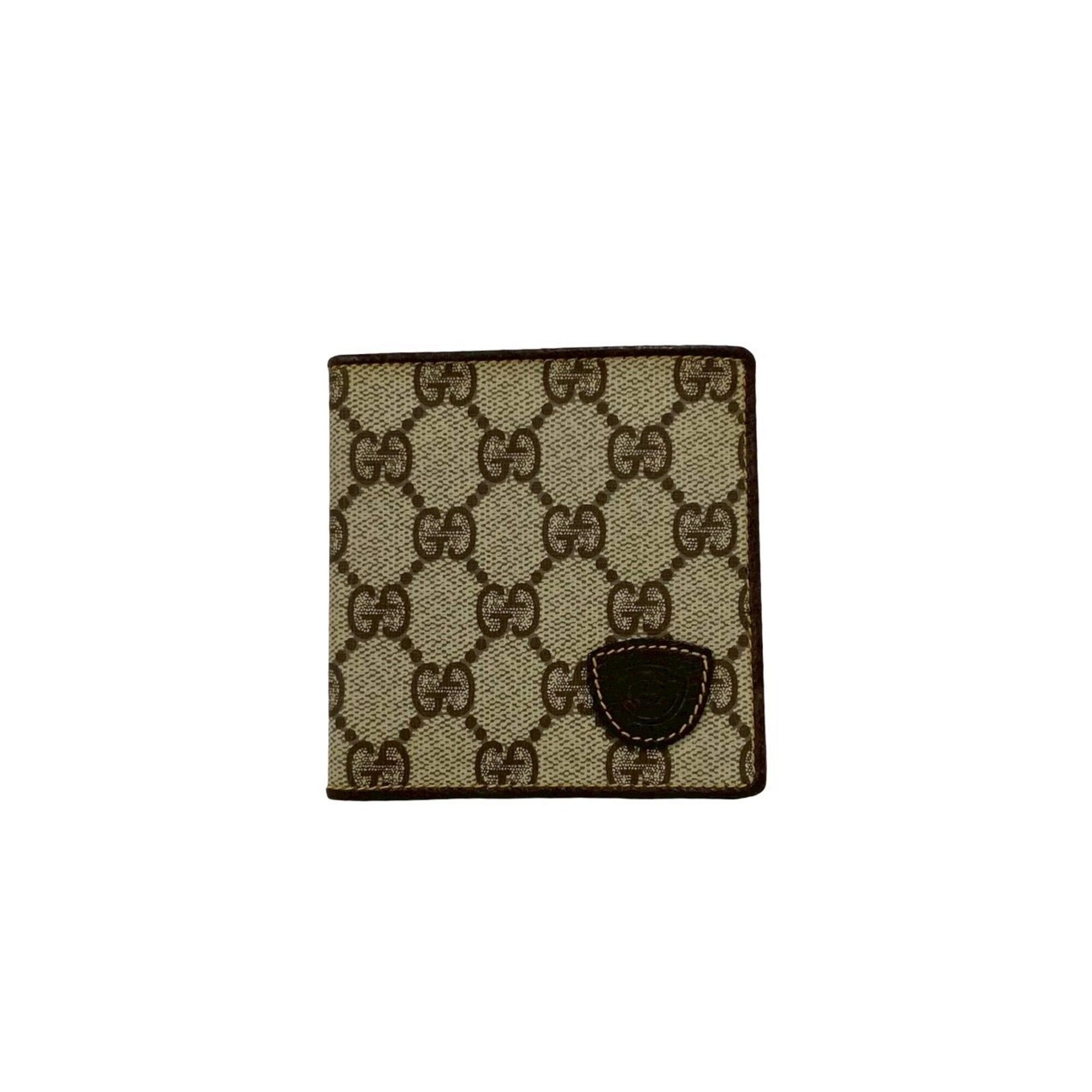 Gucci Brown Leather Pvc Wallet (Bi-Fold) (Pre-Owned)