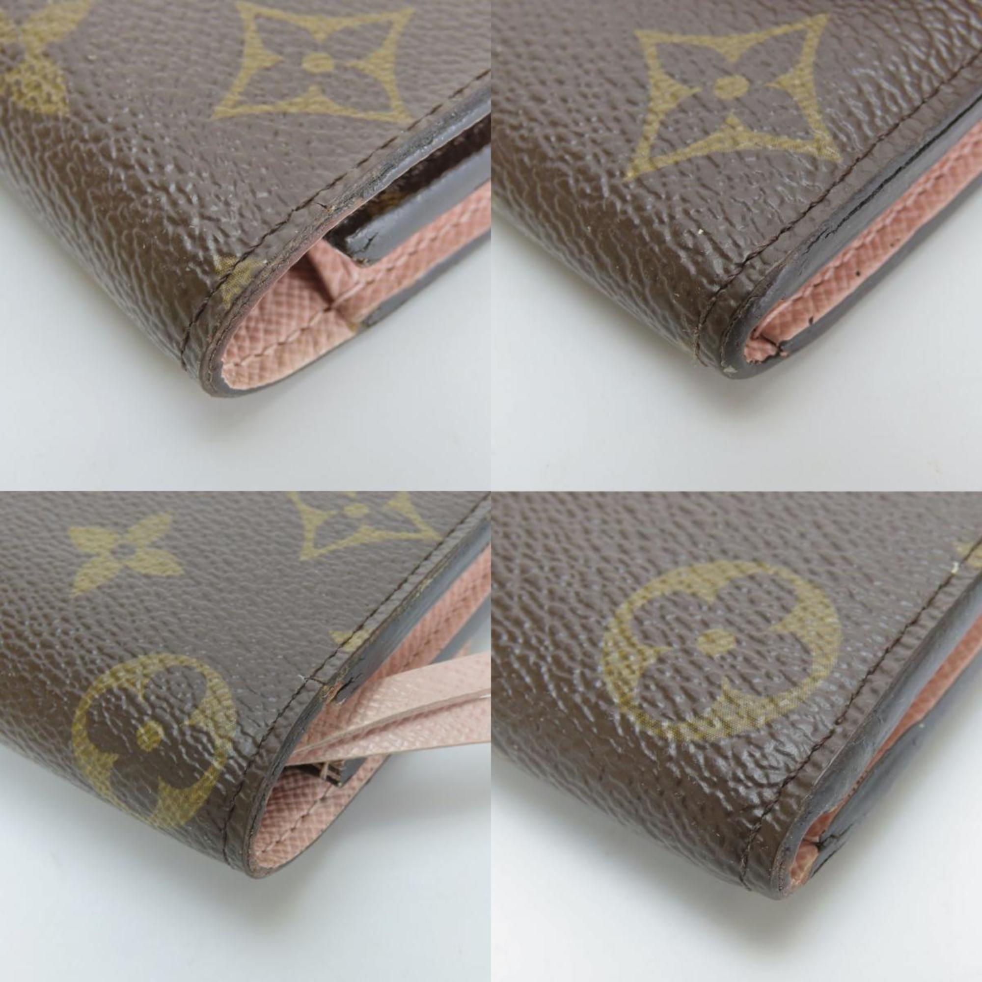 Louis Vuitton Brown Rose Ballerine Monogram Long Wallet (Bi-Fold) (Pre-Owned)