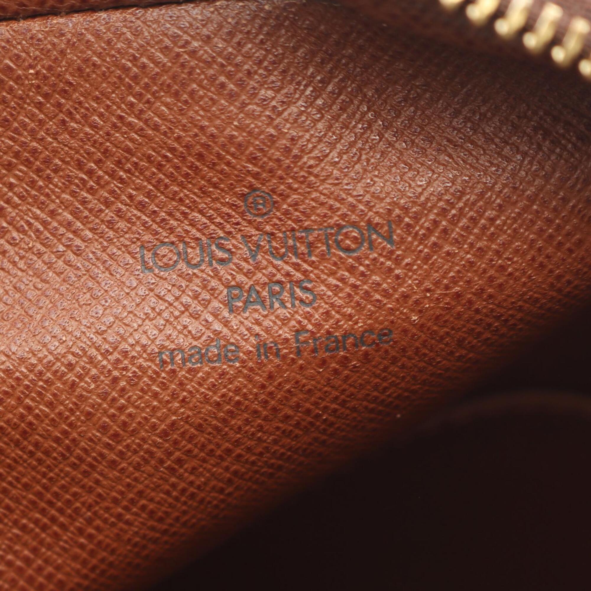 Louis Vuitton Brown Monogram Coated Canvas Leather Handbag Shoulder Bag (Pre-Owned)