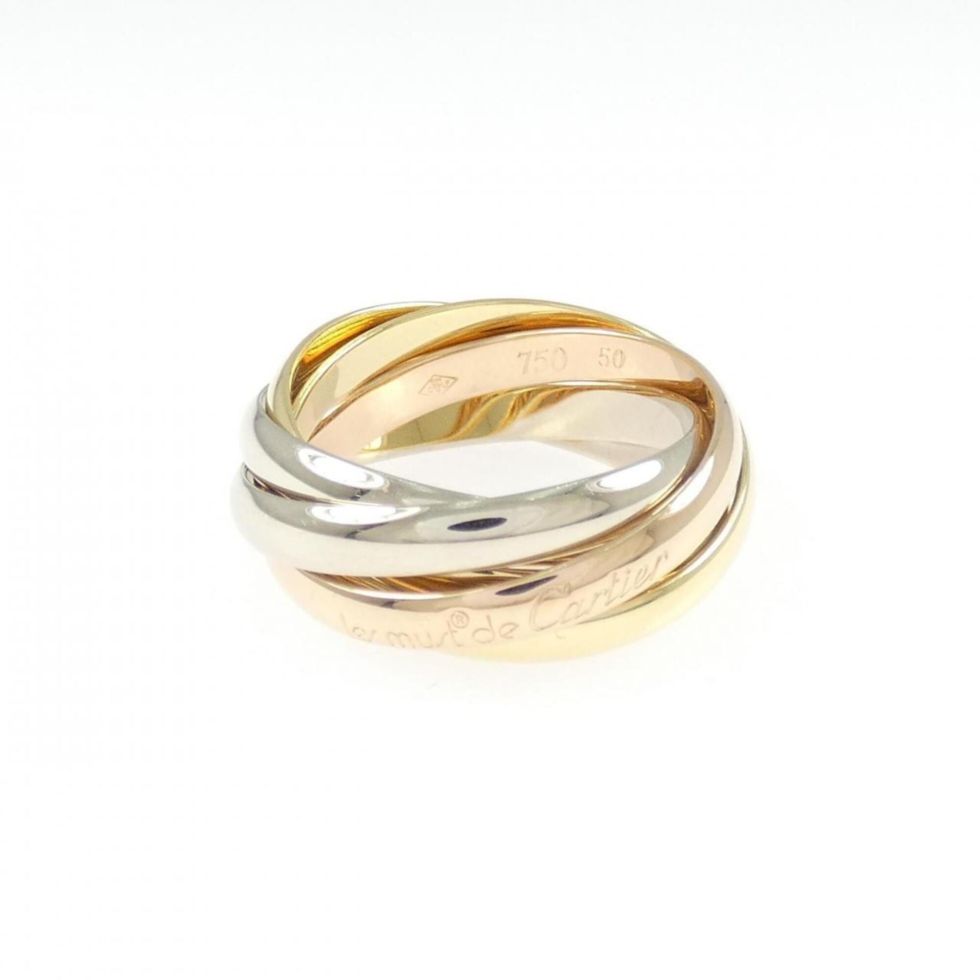 Cartier Yellow Gold (18K) Pink Gold (18K) White Gold (18K) Band Ring (Pre-Owned)