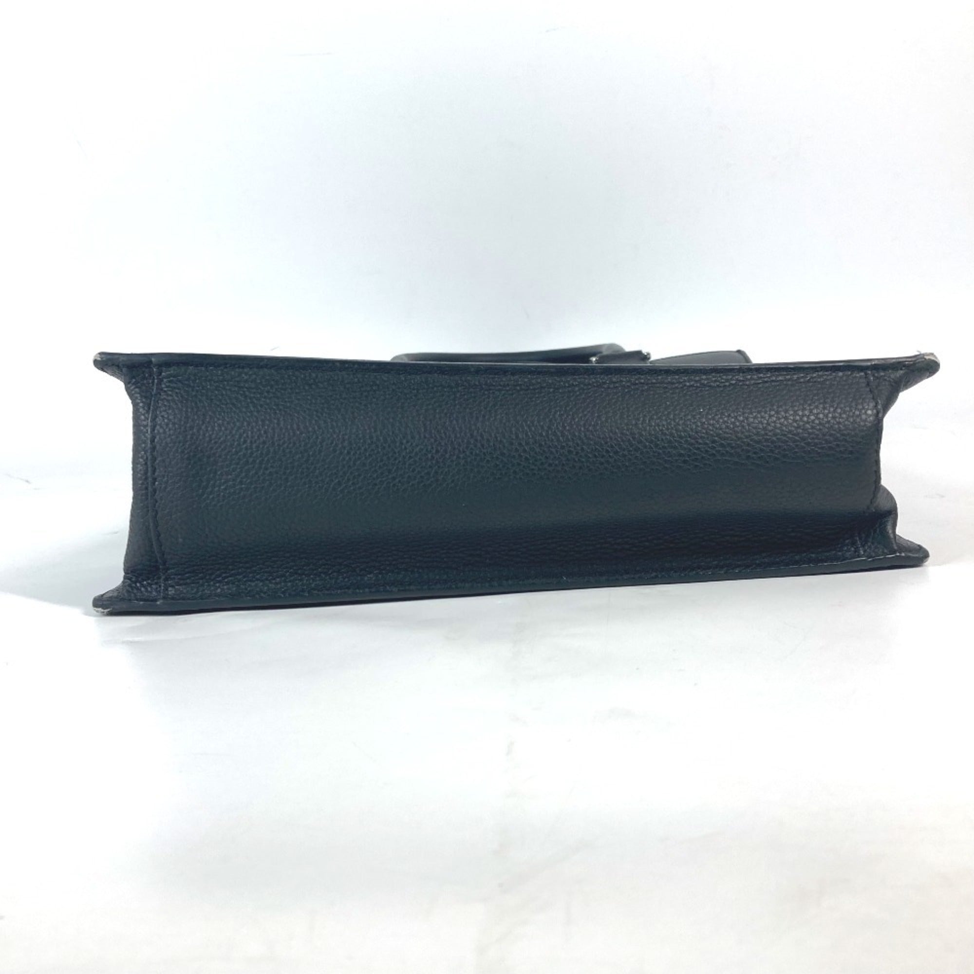 Christian Dior Black Leather Handbag Shoulder Bag Tote Bag (Pre-Owned)