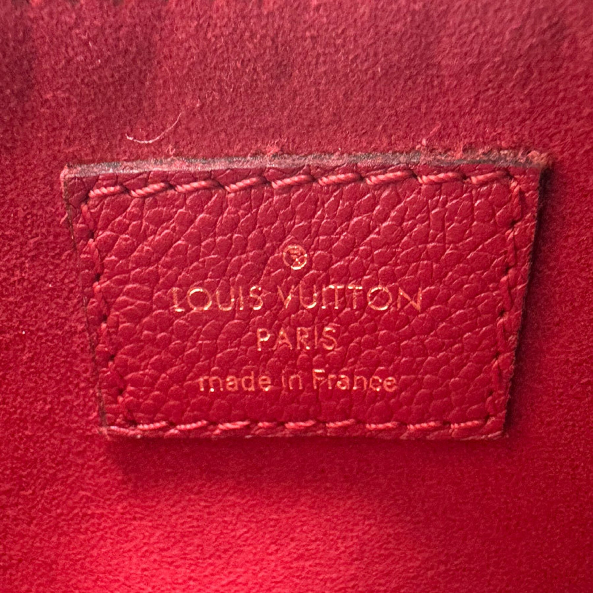 Louis Vuitton Black Brown Monogram Red Color Monogram Shoulder Bag (Pre-Owned)