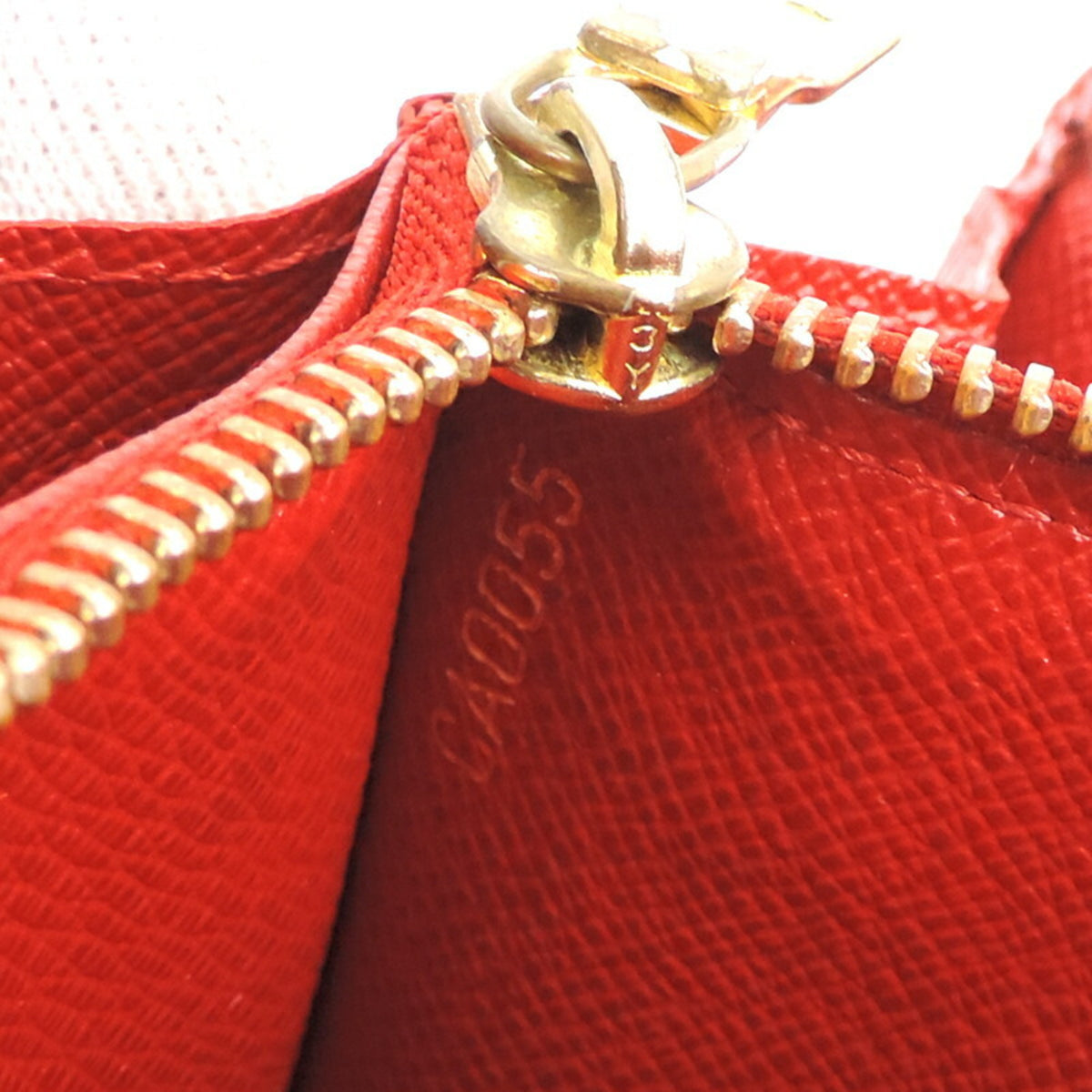 Louis Vuitton Epi Castilian Red Red Color Epi Leather Long Wallet (Bi-Fold) (Pre-Owned)