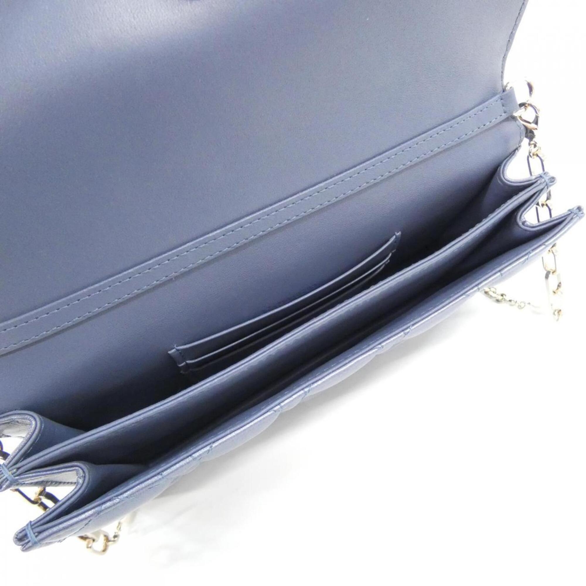 Christian Dior Blue Leather Handbag (Pre-Owned)