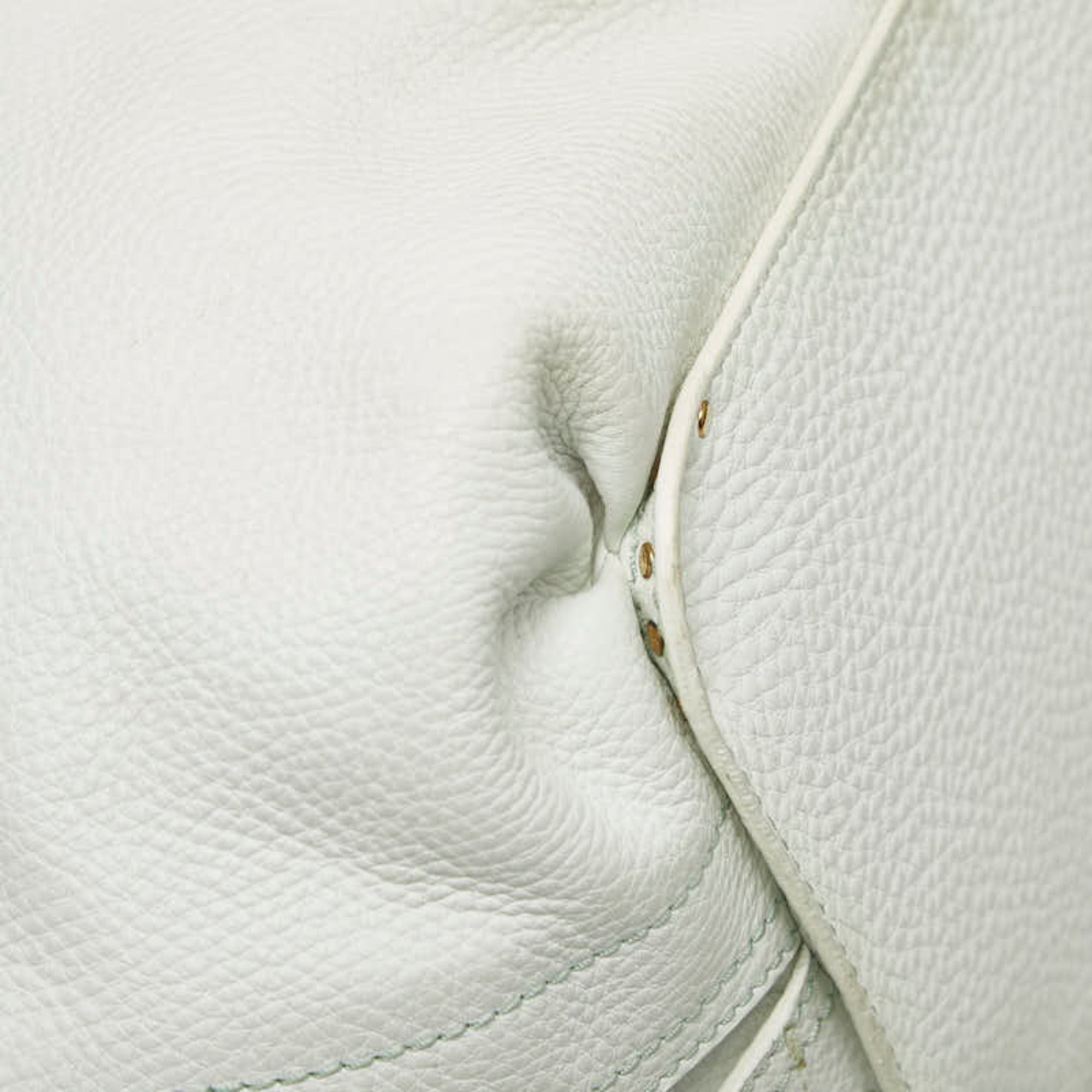 Celine White Leather Tote Bag (Pre-Owned)