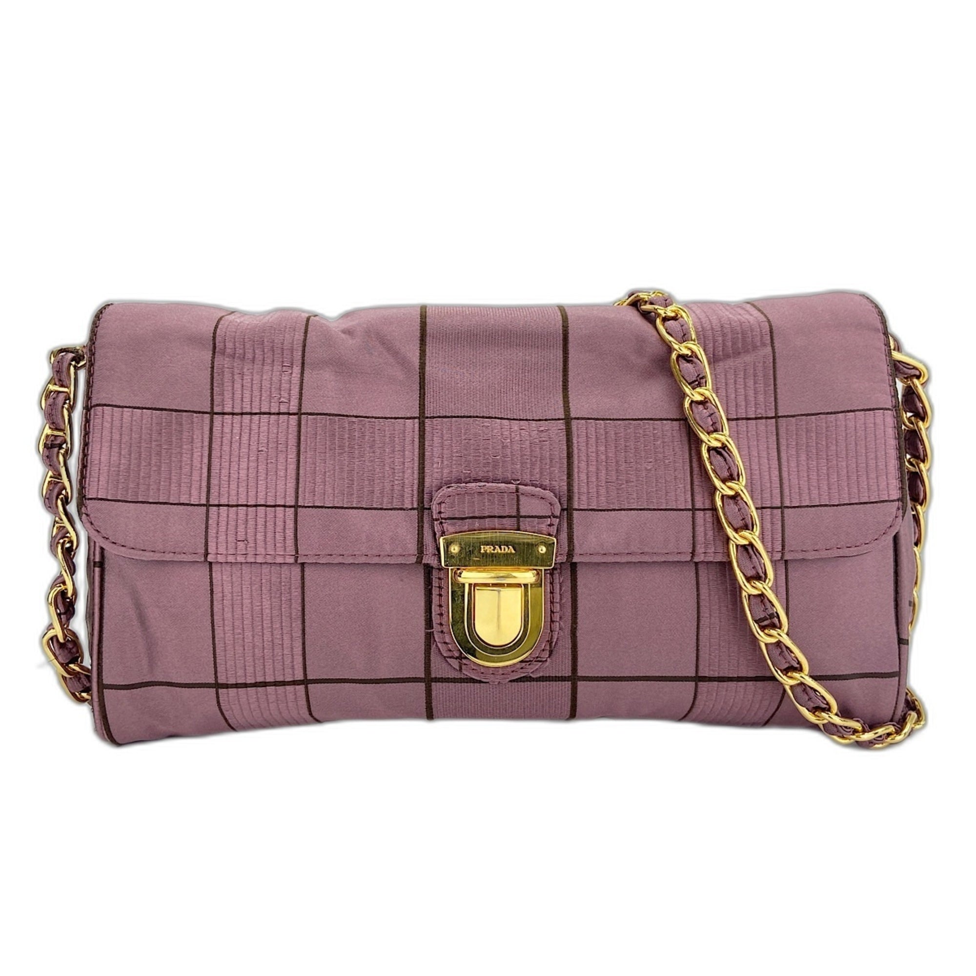 Prada Purple Nylon Shoulder Bag (Pre-Owned)