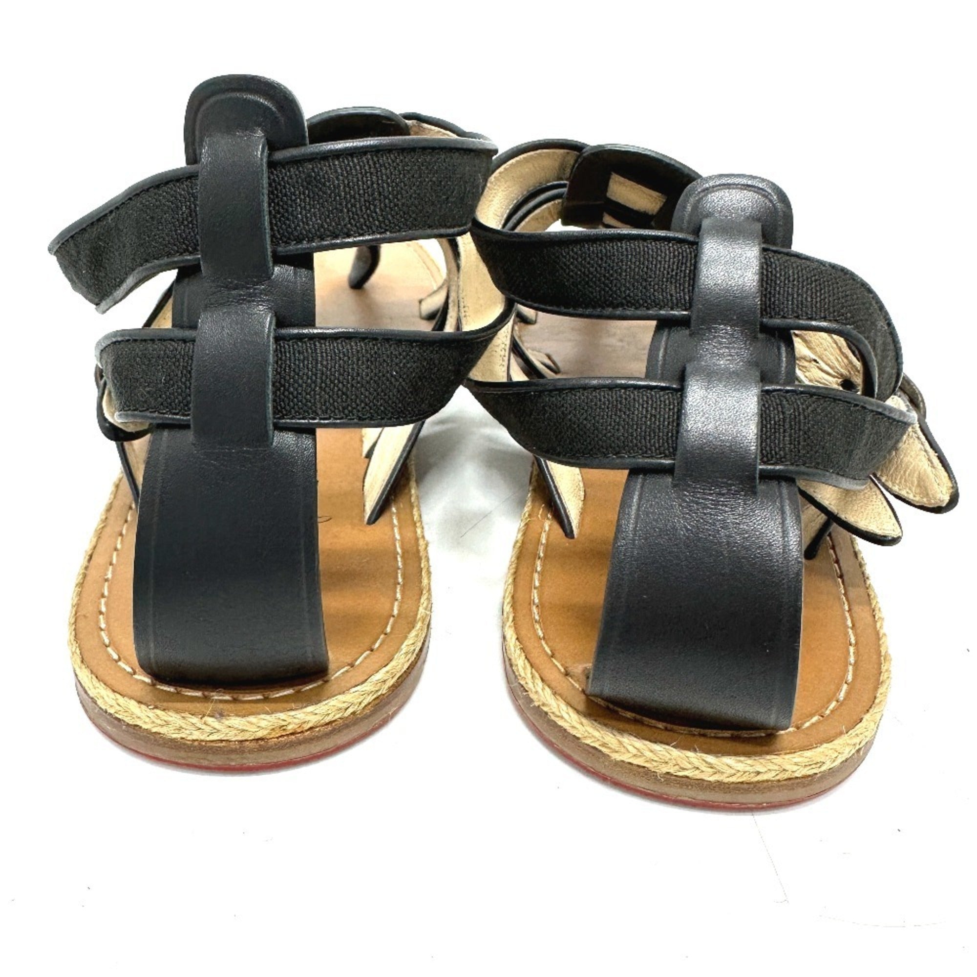 Christian Louboutin Black Brown Sandals (Pre-Owned)