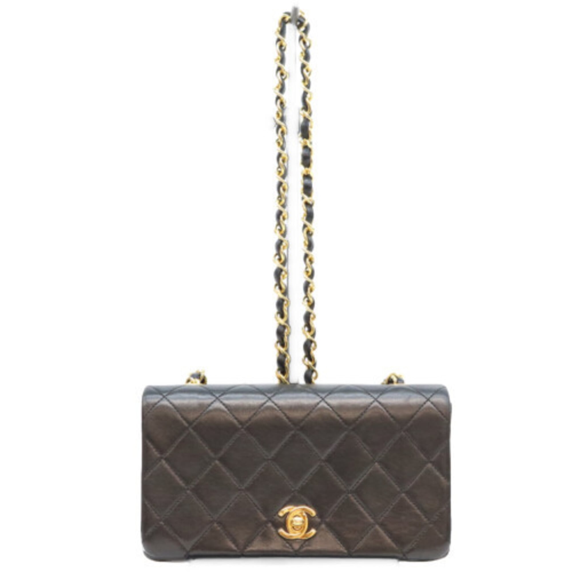 Chanel Black Leather Shoulder Bag (Pre-Owned)