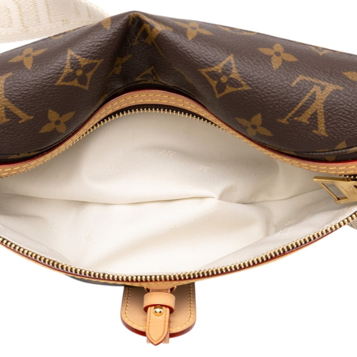 Louis Vuitton Brown Pvc Leather Sling Bag (Pre-Owned)
