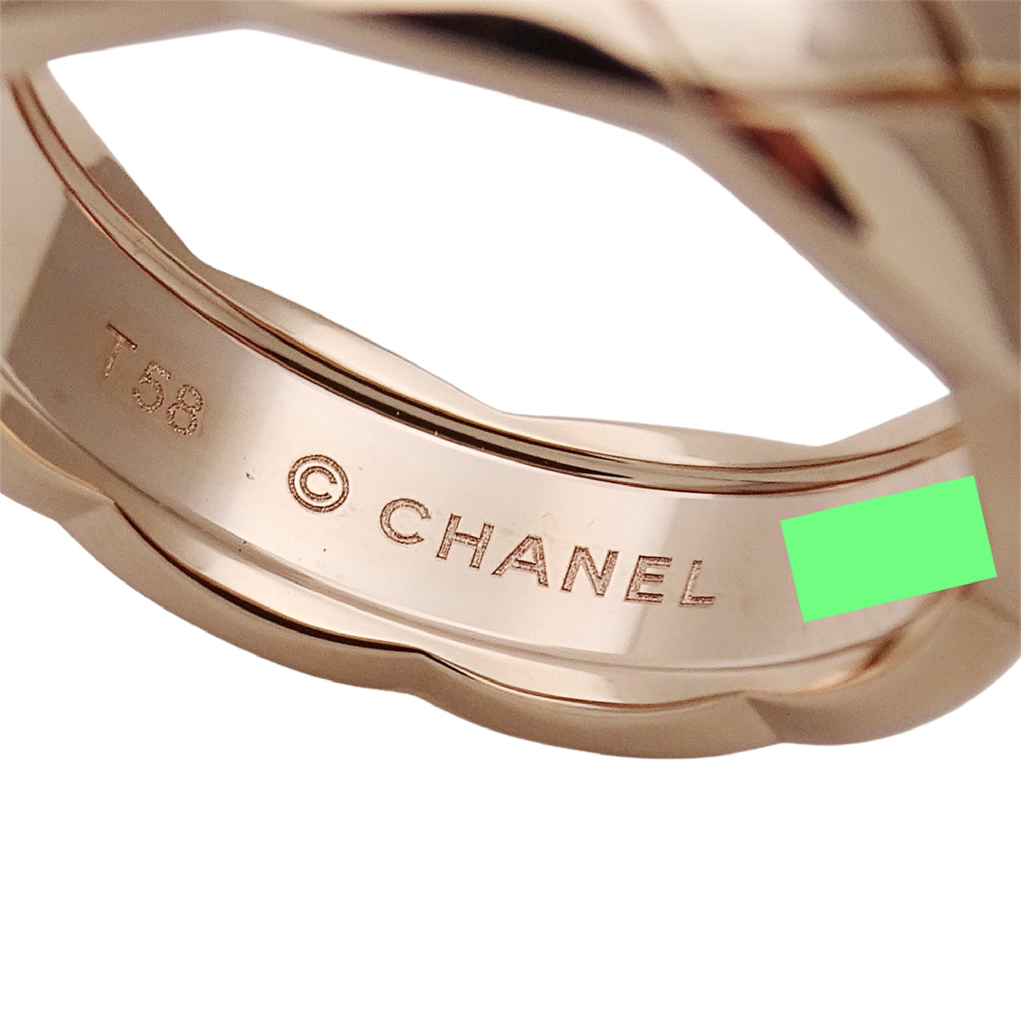 Chanel Pink Gold Pink Gold (18K) Band Ring (Pre-Owned)
