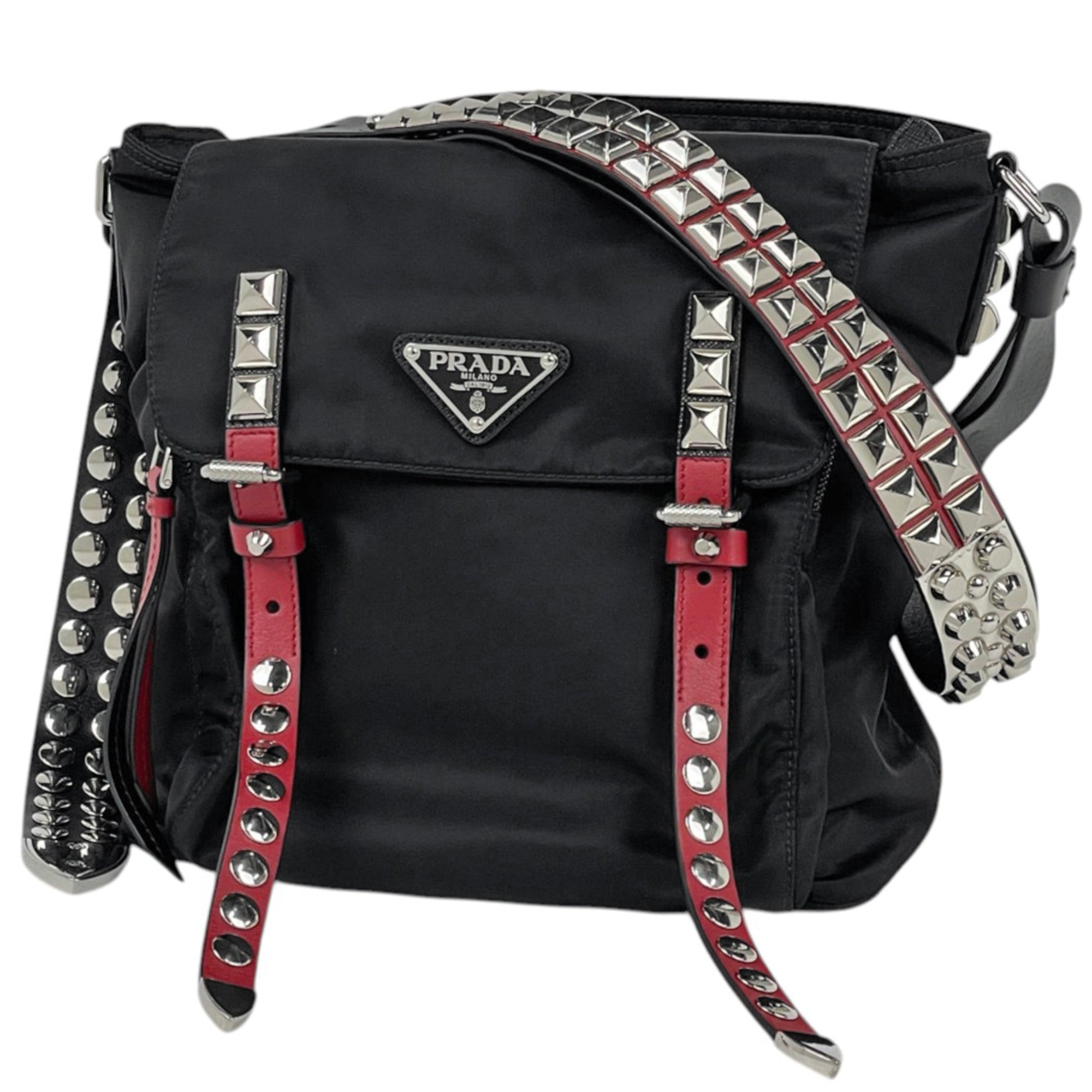 Prada Black Nylon Shoulder Bag (Pre-Owned)