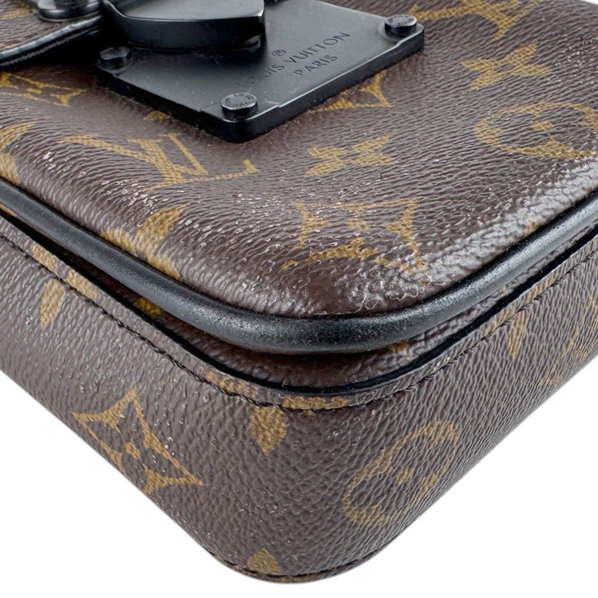 Louis Vuitton Black Brown Monogram Macassar Monogram Shoulder Bag (Pre-Owned)