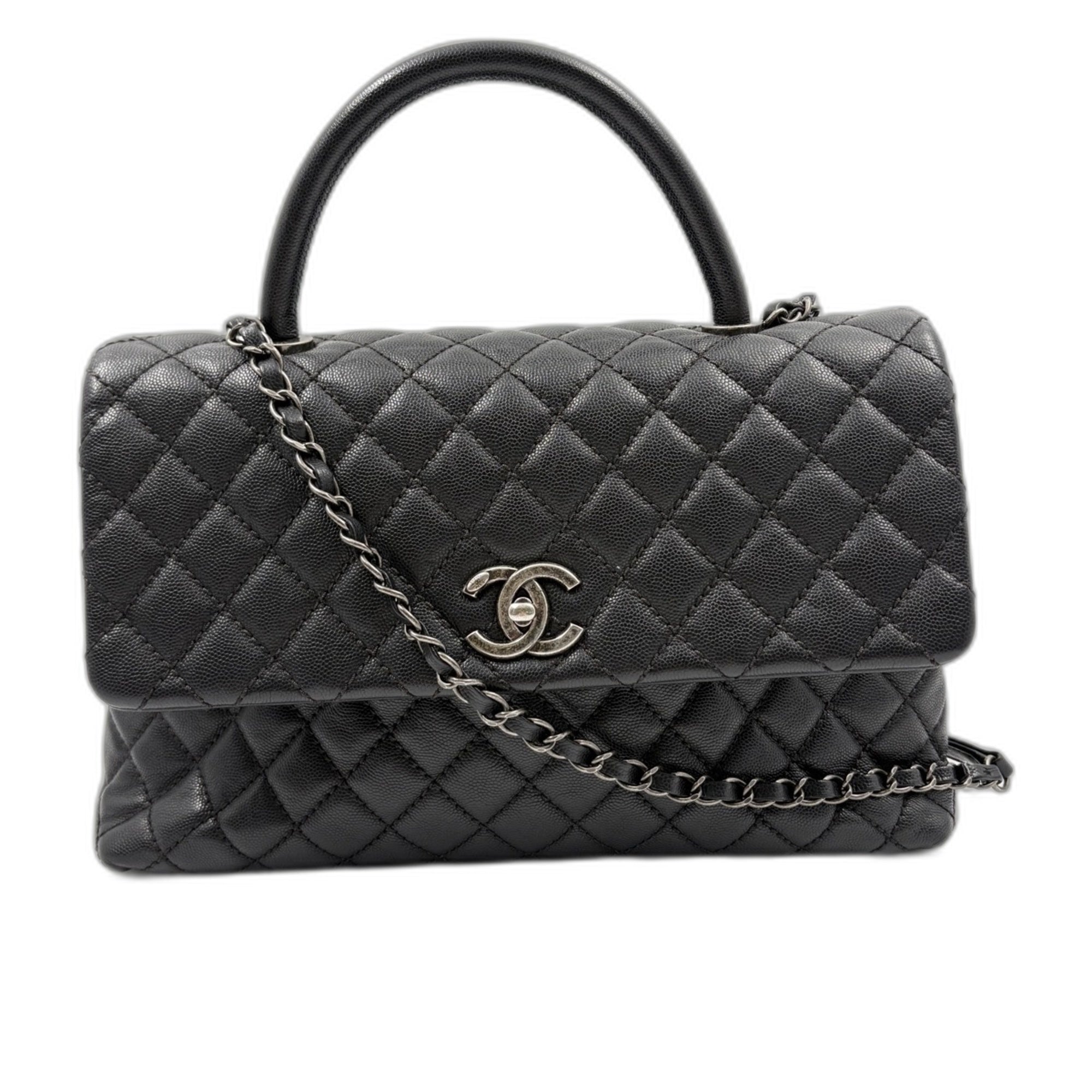 Chanel Matelasse Black Handbag (Pre-Owned)