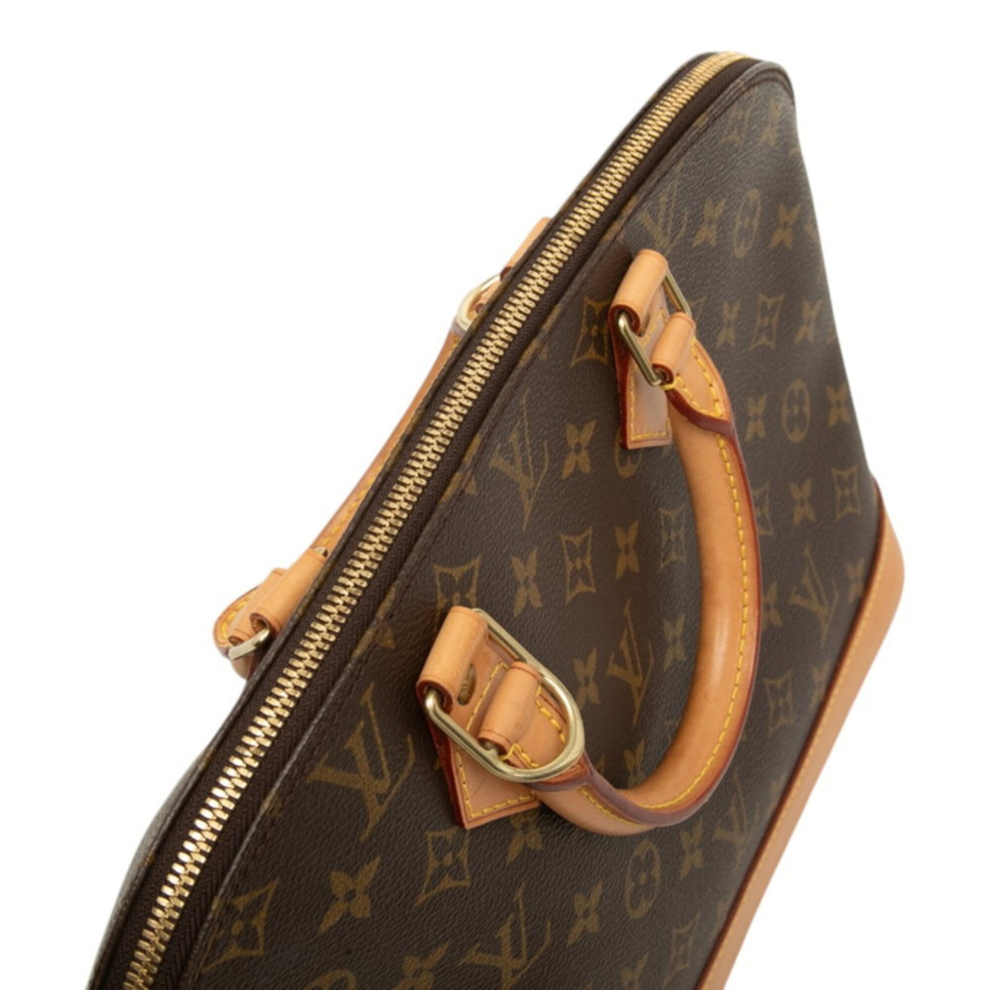 Louis Vuitton Brown Pvc Leather Handbag (Pre-Owned)