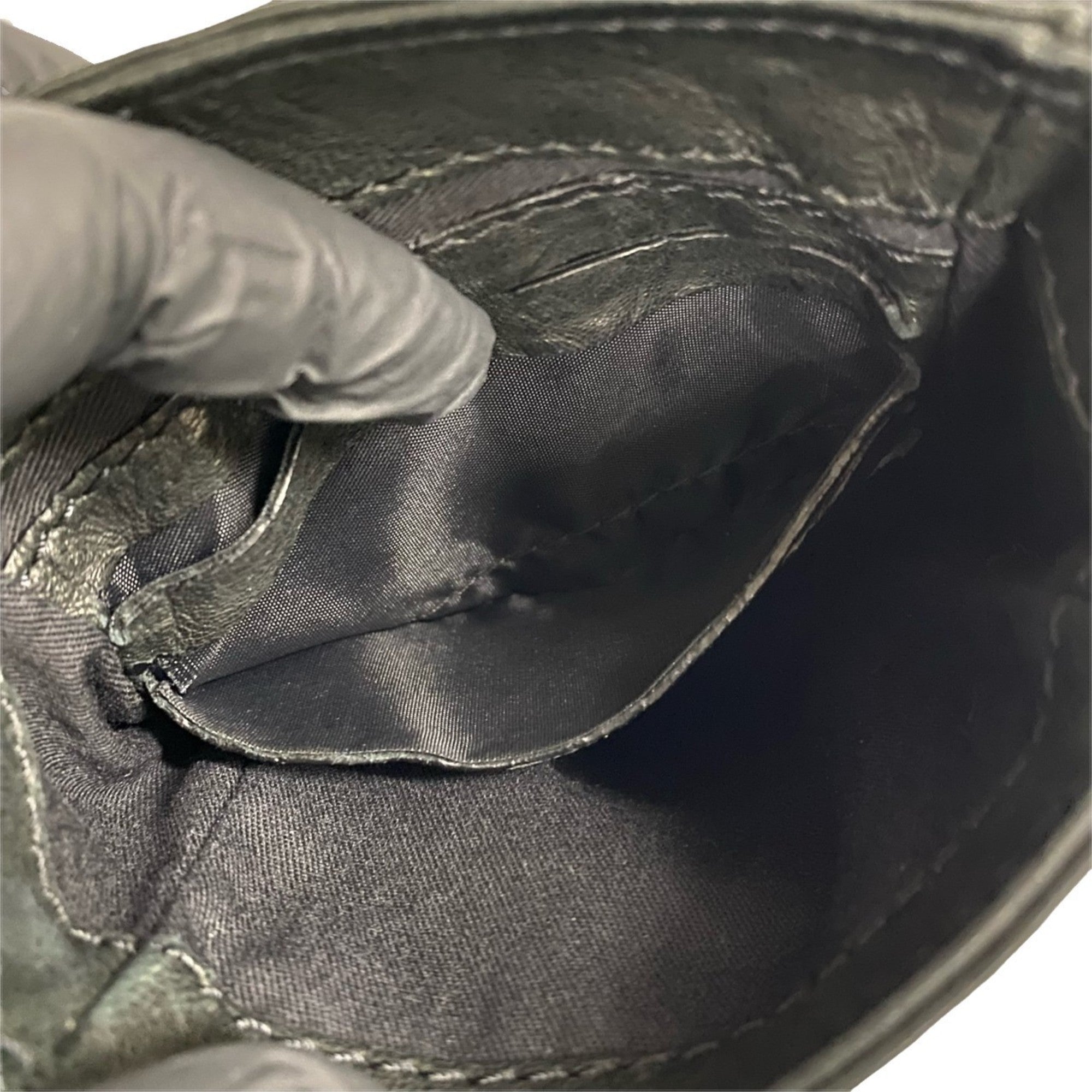 Givenchy Black Canvas Leather Shoulder Bag (Pre-Owned)