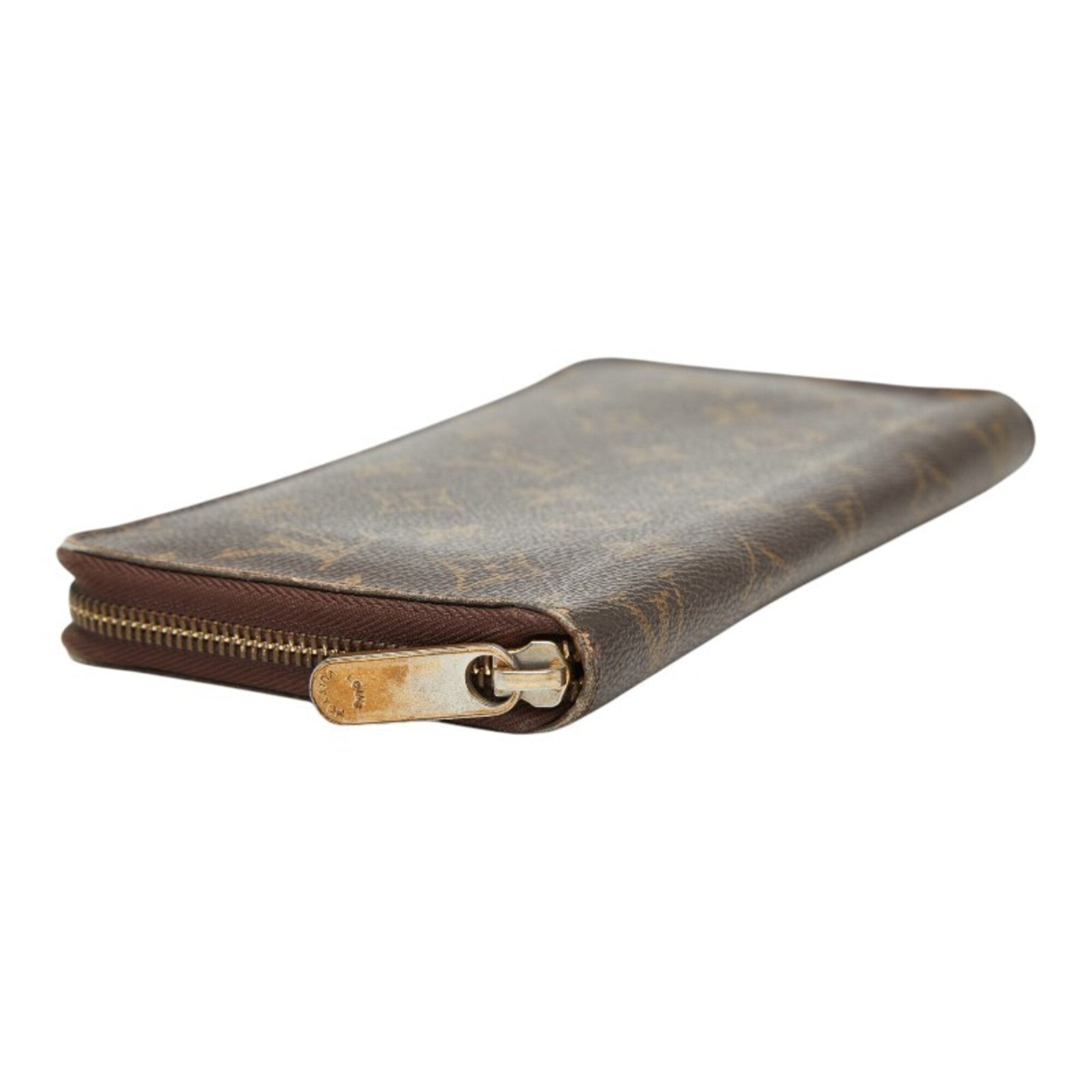 Louis Vuitton Brown Pvc Leather Long Wallet (Bi-Fold) (Pre-Owned)