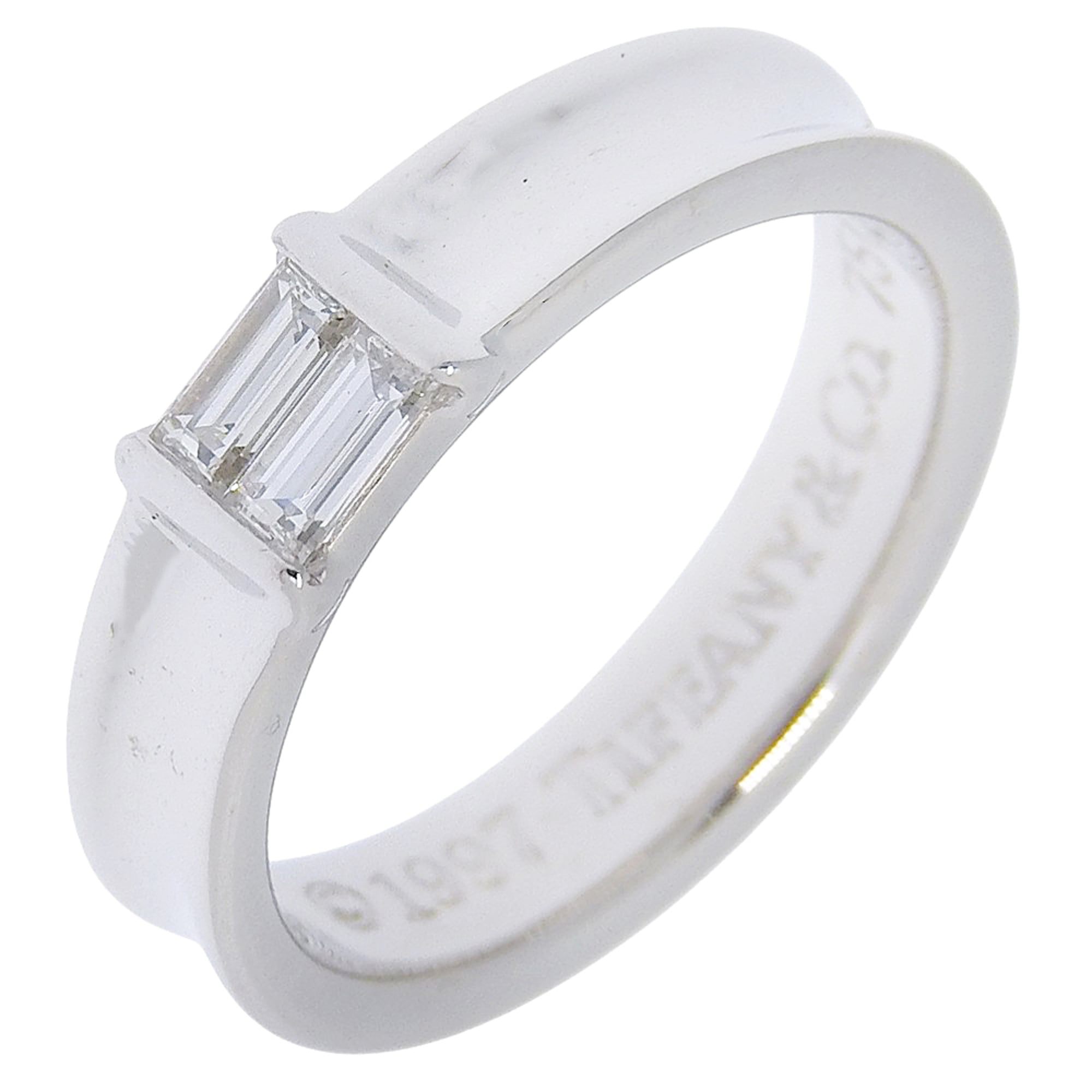 Tiffany White Gold (18K) Band Ring (Pre-Owned)