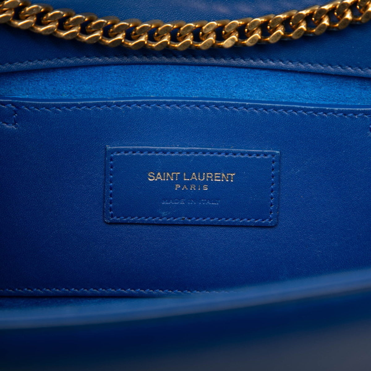 Saint Laurent Blue Leather Shoulder Bag (Pre-Owned)