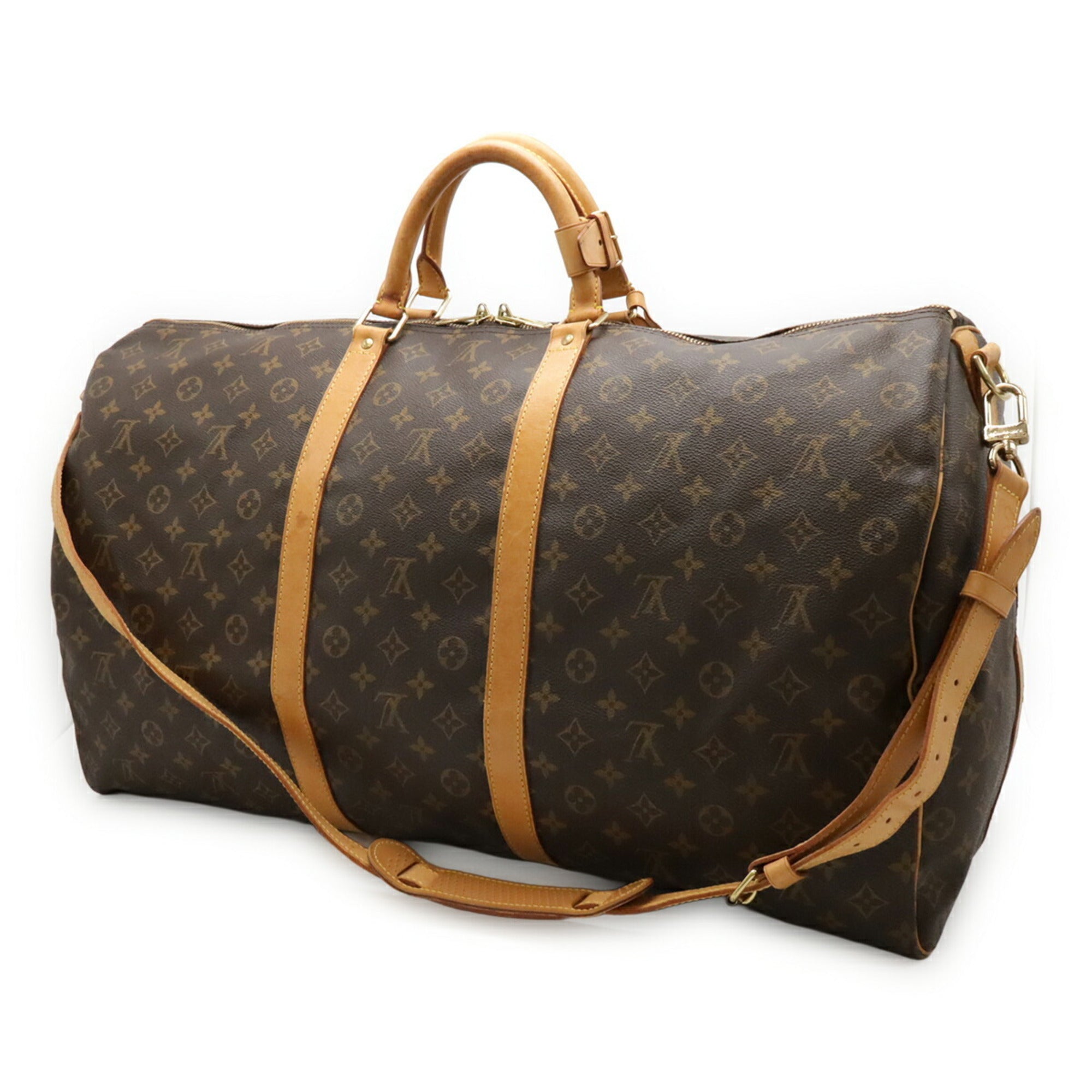 Louis Vuitton Brown Monogram Canvas Boston Bag Shoulder Bag (Pre-Owned)