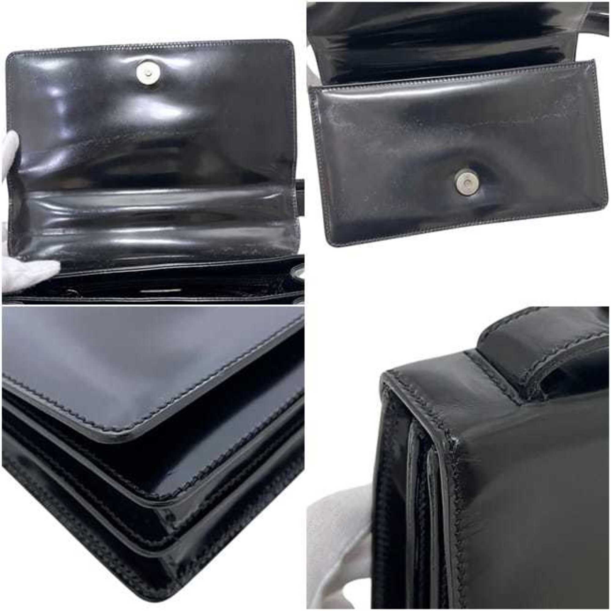 Prada Black Nero Leather Shoulder Bag (Pre-Owned)