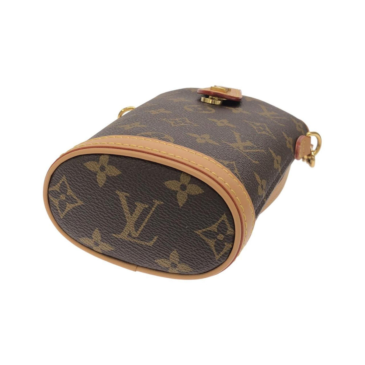 Louis Vuitton Brown Coated Canvas Handbag Pouch (Pre-Owned)