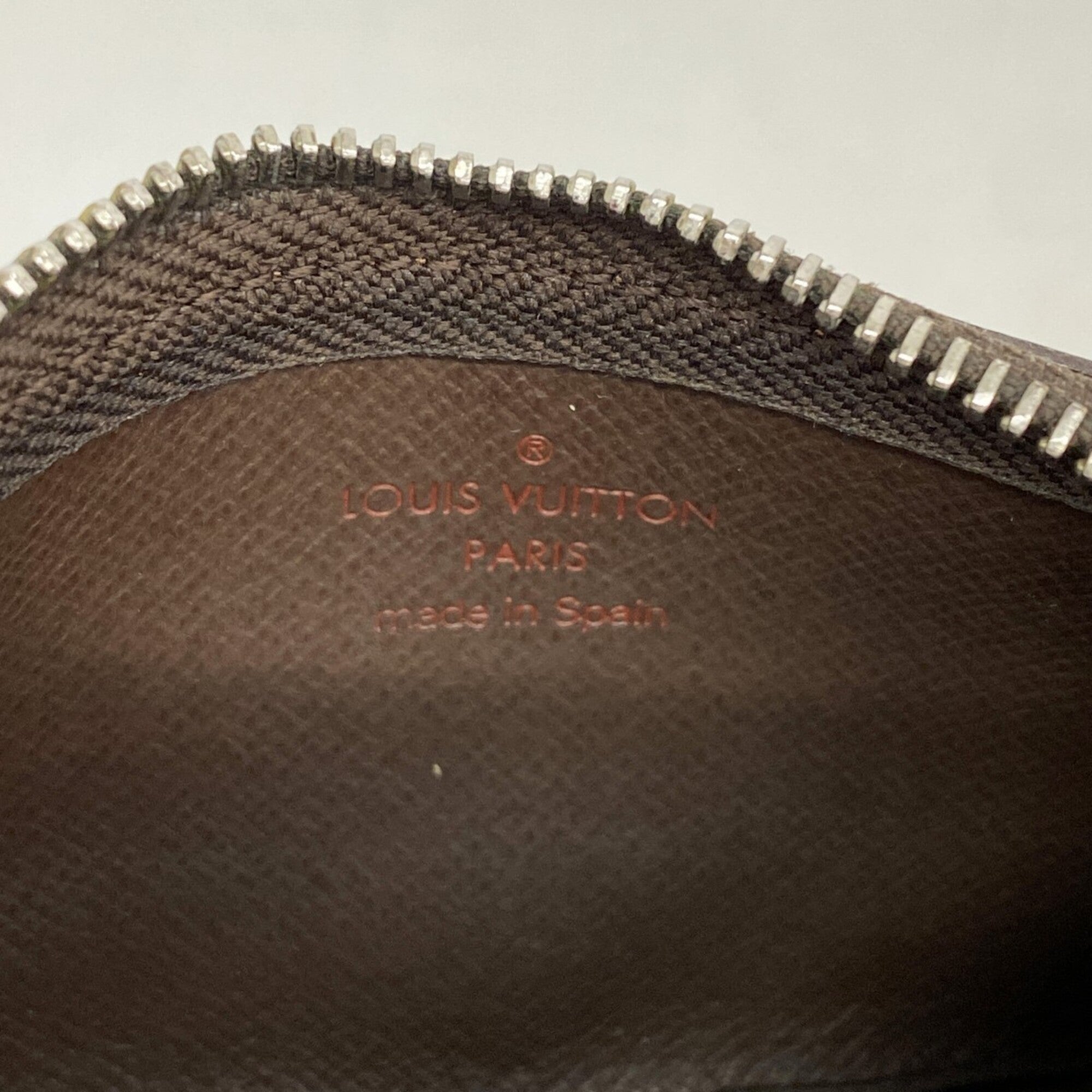 Louis Vuitton Ebene Coin Purse/Coin Case (Pre-Owned)