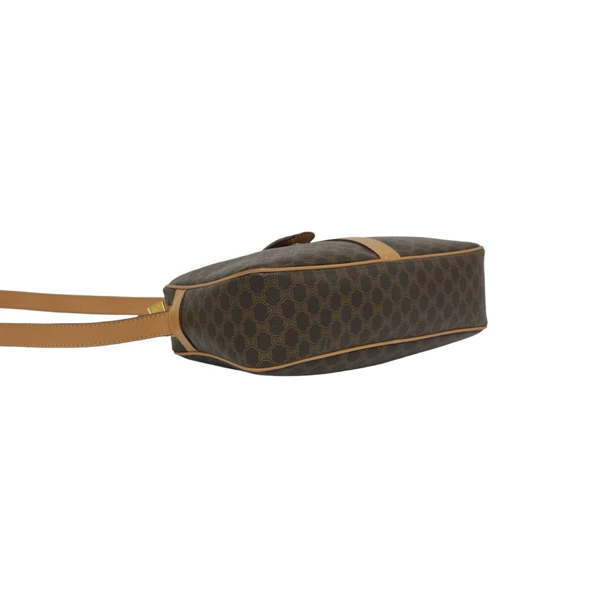 Celine Brown Leather Pvc Pochette Shoulder Bag (Pre-Owned)
