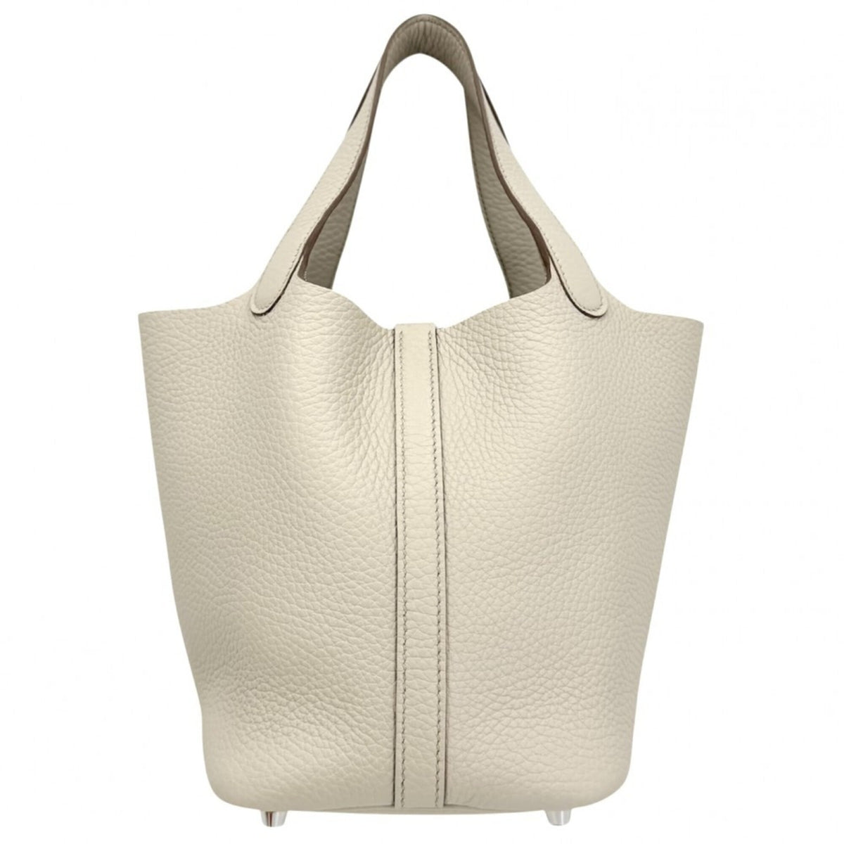 Hermes Ivory Leather Handbag (Pre-Owned)