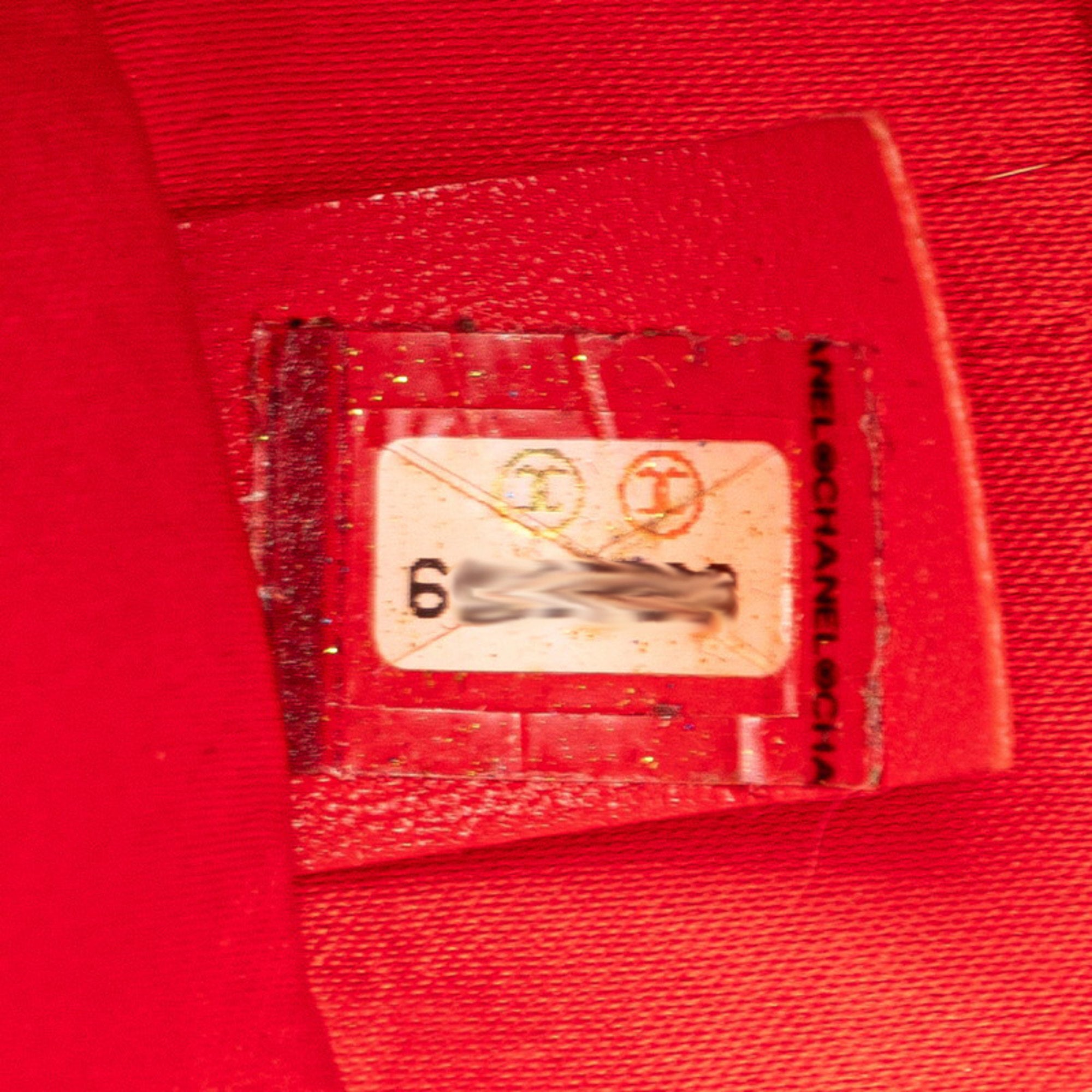 Chanel New Travel Line Red Color New Travel Line Pouch (Pre-Owned)
