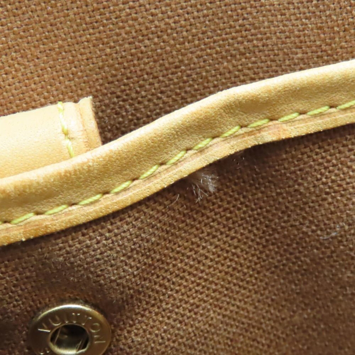 Louis Vuitton Brown Monogram Leather Handbag (Pre-Owned)