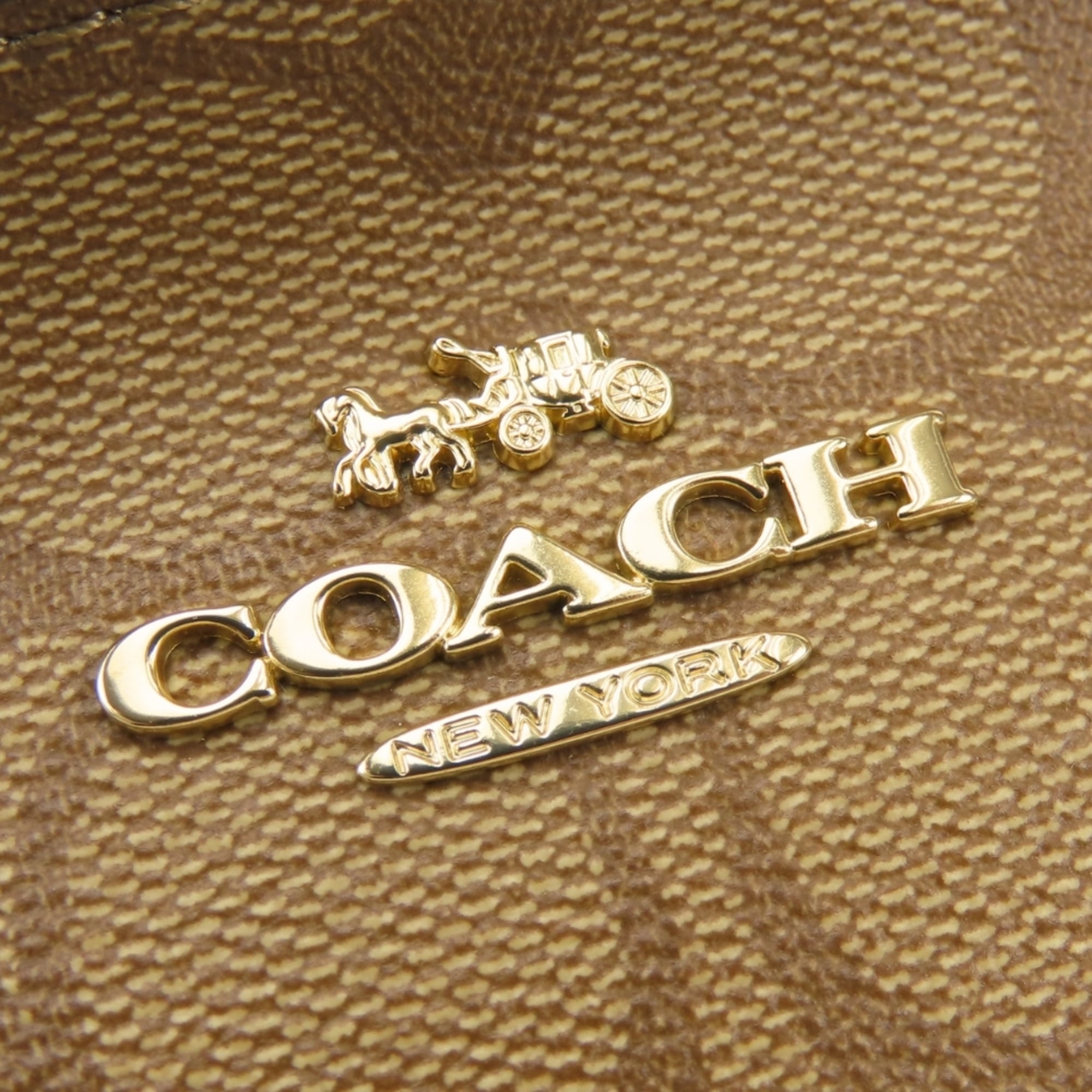 Coach Brown Pvc Leather Sling Bag (Pre-Owned)
