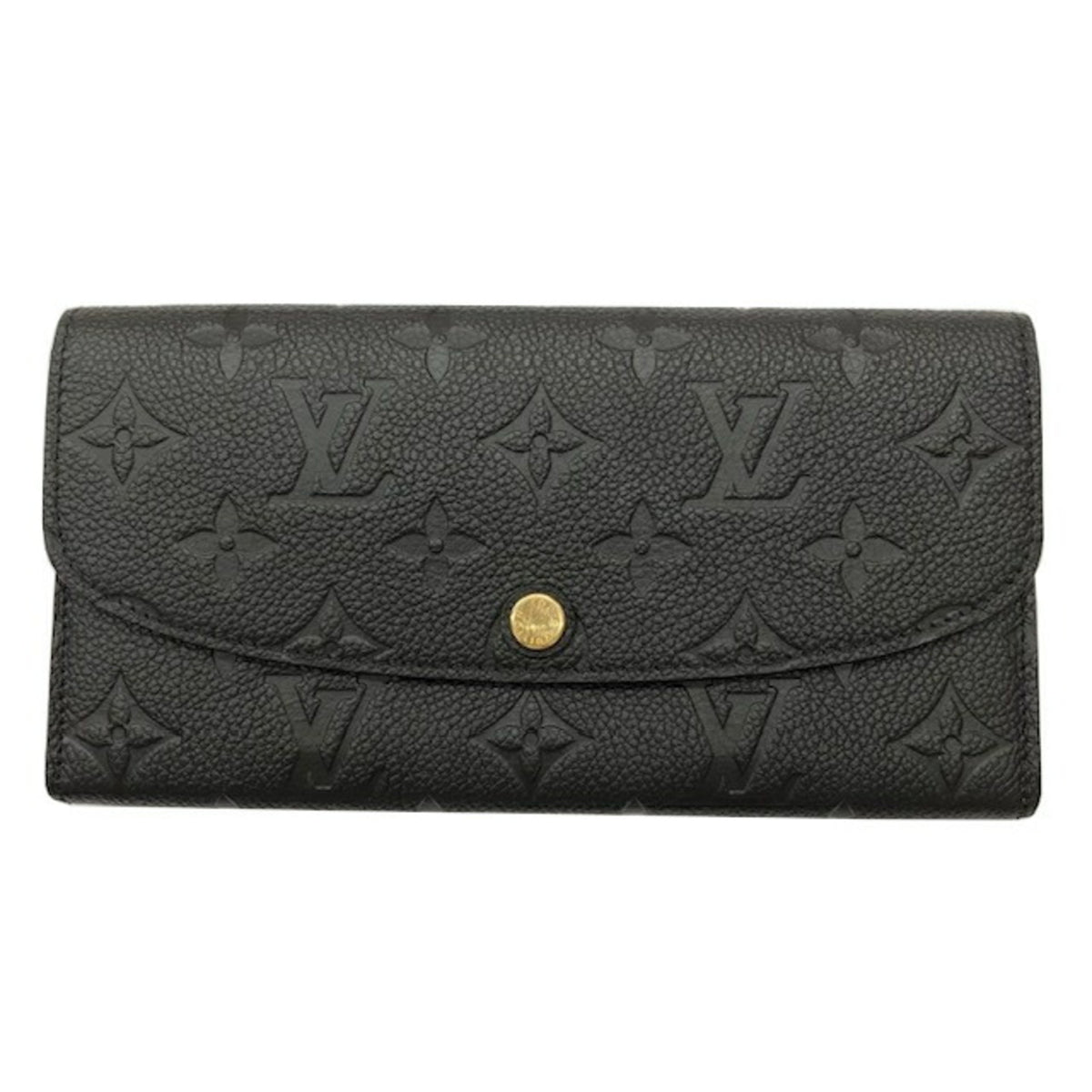 Louis Vuitton Beige Noir Monogram Empreinte Long Wallet (Bi-Fold) (Pre-Owned)