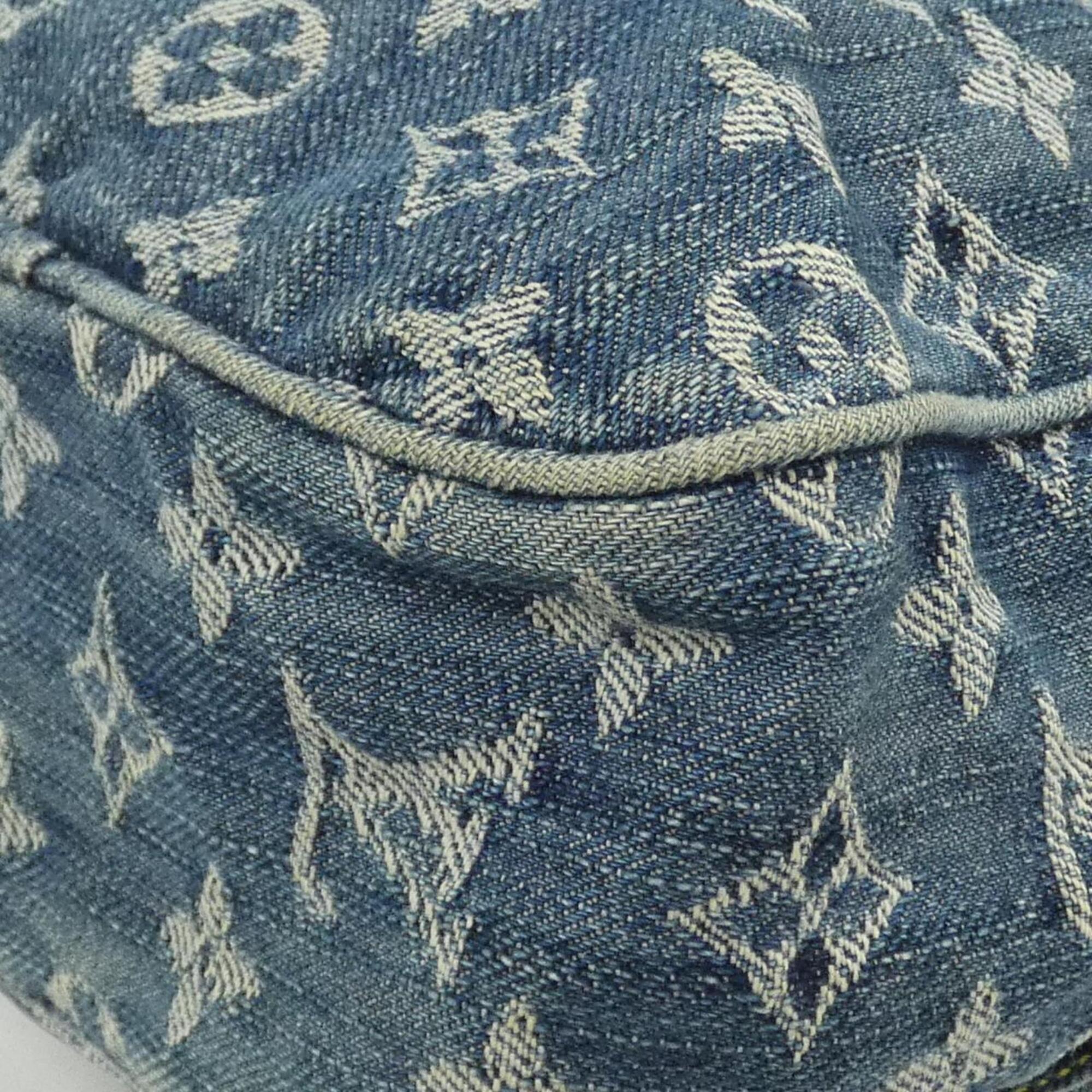 Louis Vuitton Blue Denim Canvas Shoulder Bag (Pre-Owned)
