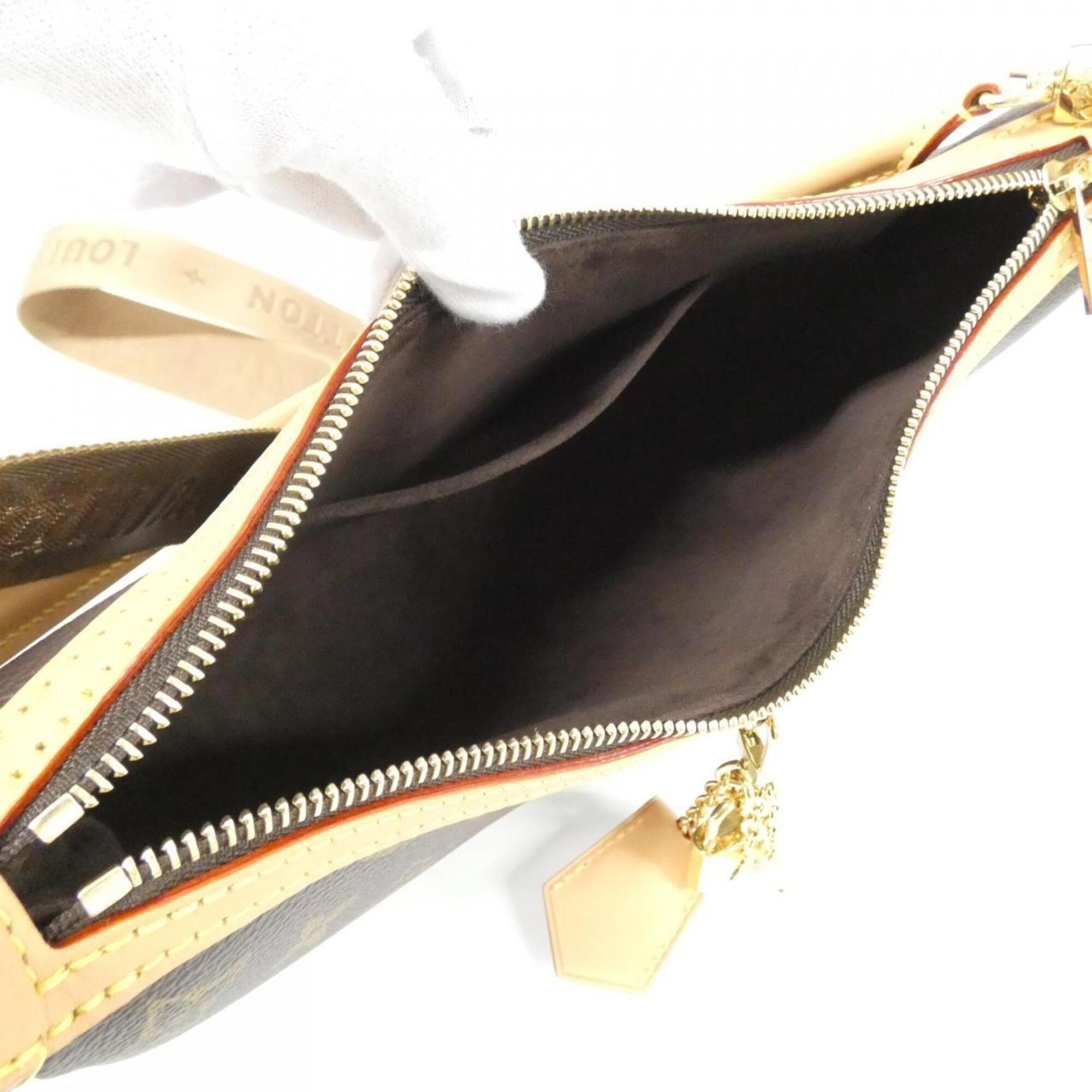 Louis Vuitton Marron Coated Canvas Shoulder Bag (Pre-Owned)