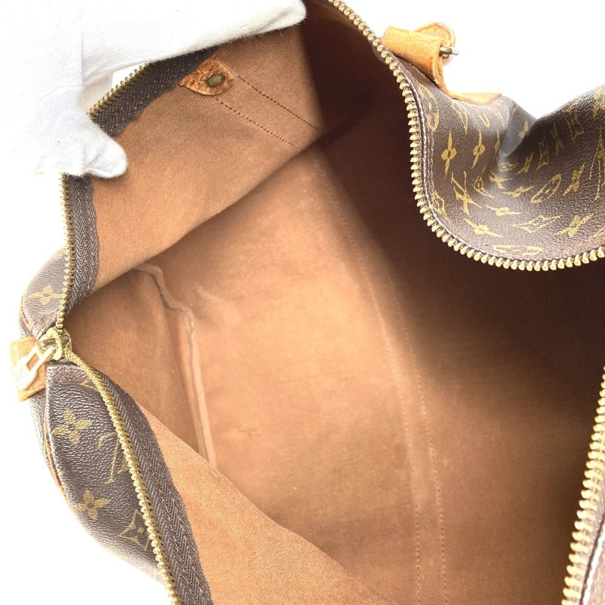Louis Vuitton Brown Monogram Boston Bag Handbag (Pre-Owned)